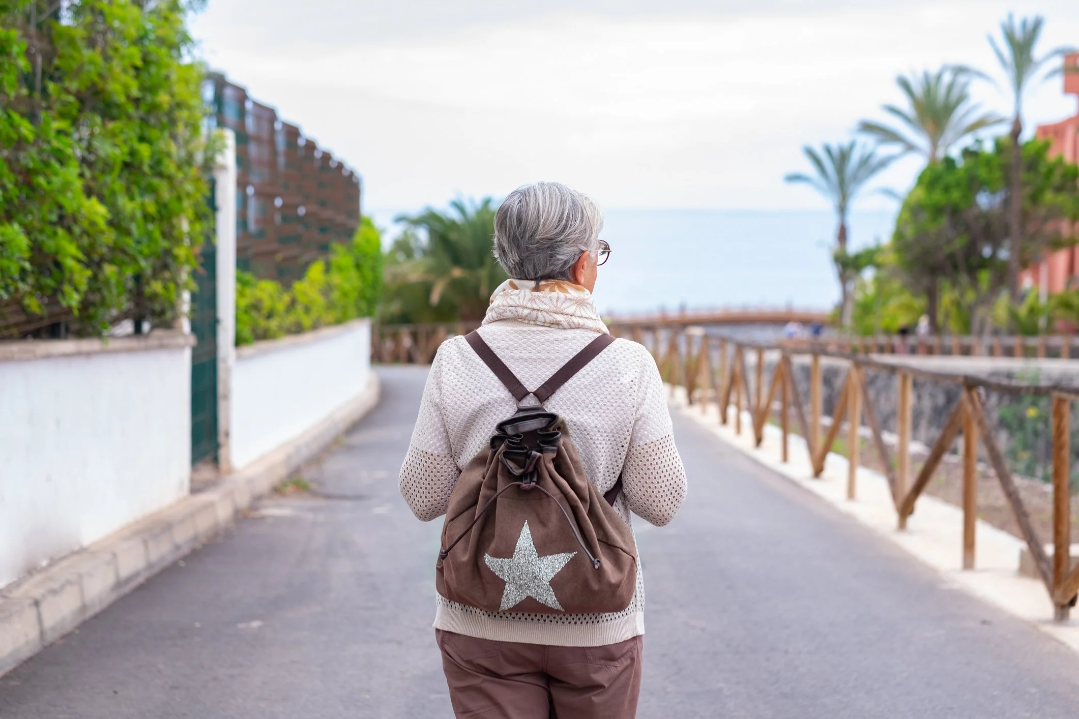 Retired woman confidently in retirement