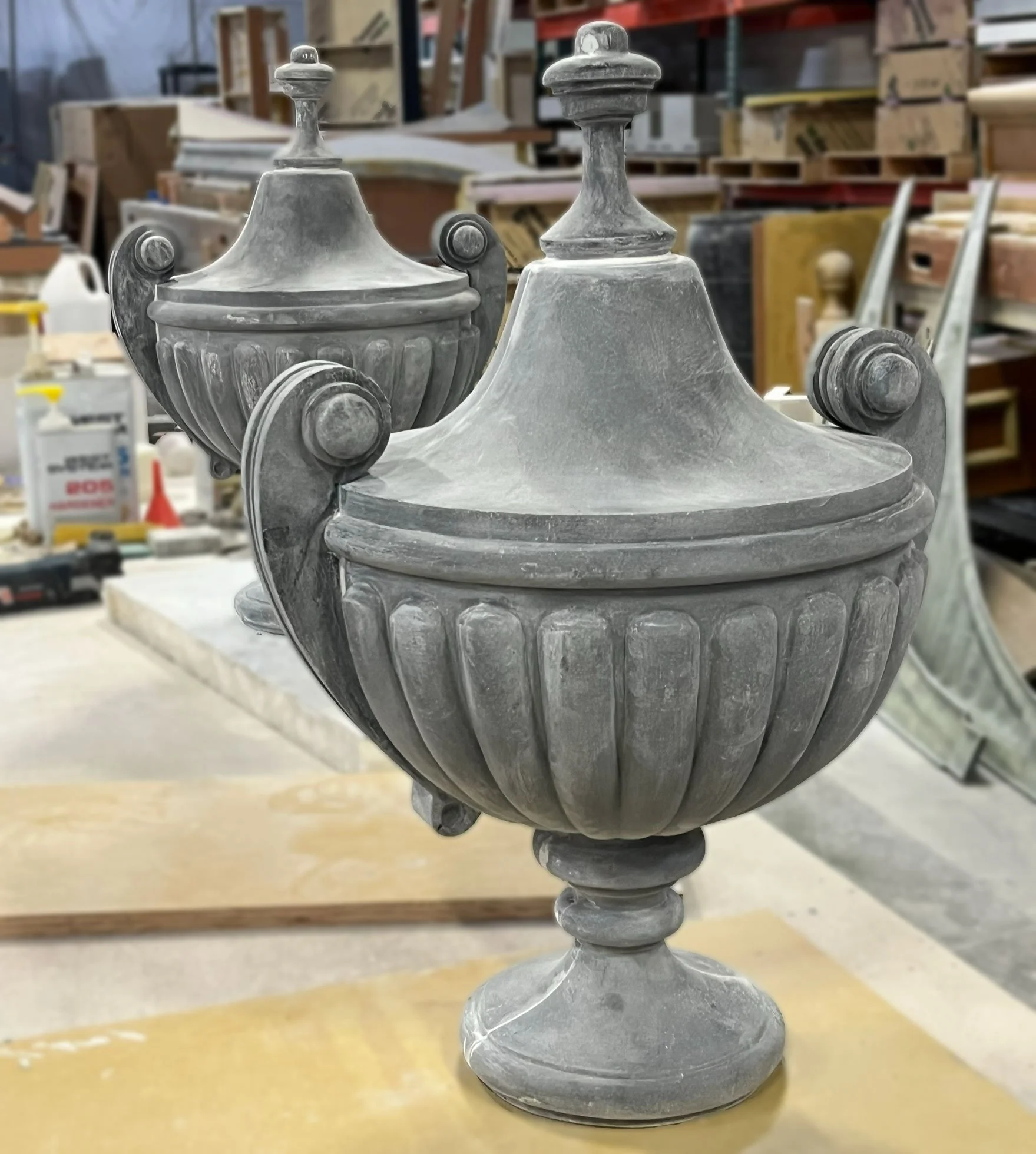 FRP- Fiberglass Reinforced Plastic
Composed of epoxy resin and continuous strand woven fiberglass, FRP is ideal when both extremely fine detail and strength are required. Excellent for duplicating cast iron or zinc, sheet metal, or any thin, carved o