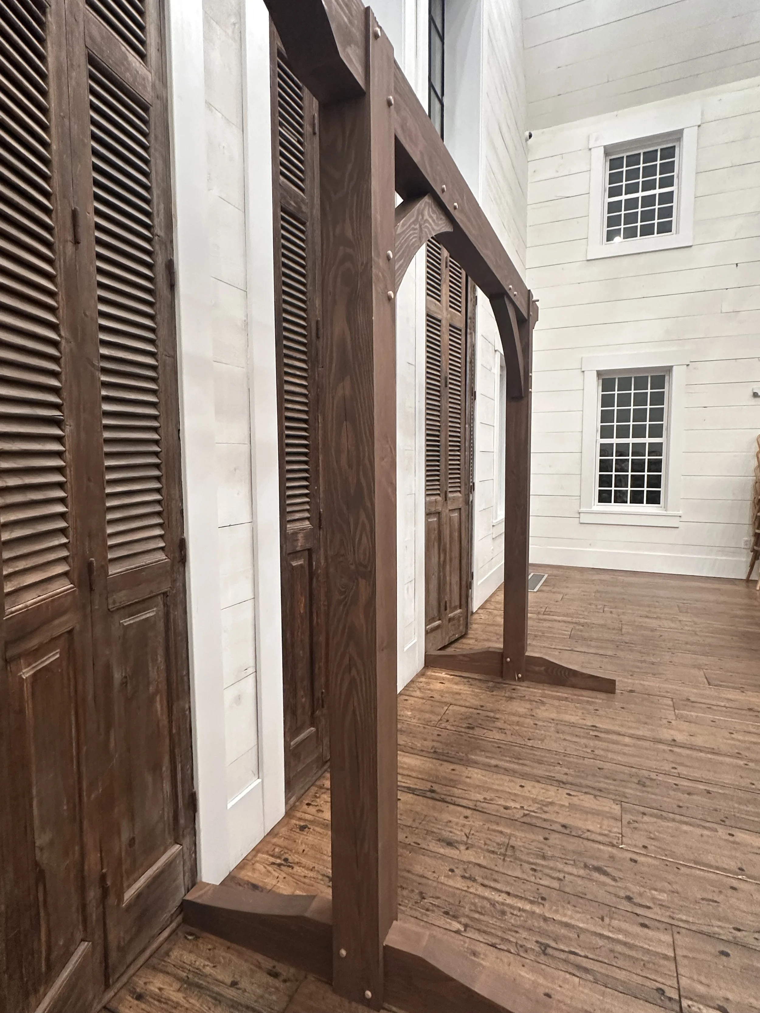 Timber Truss for Bush Wedding. 