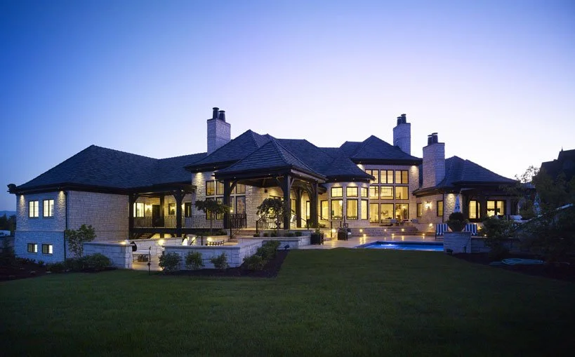 Outdoor backyard pergolas after install. 