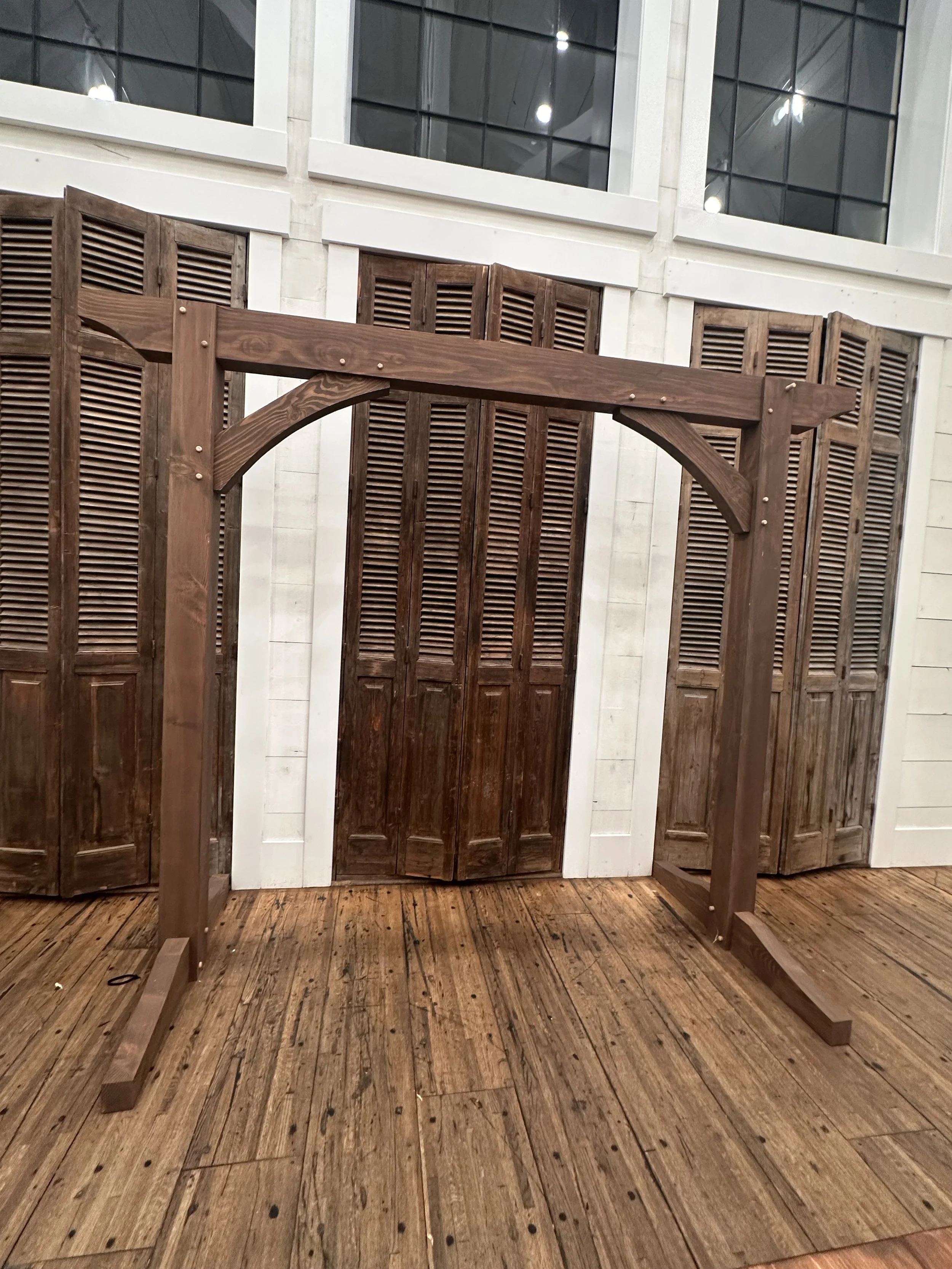 Timber Truss for Bush Wedding. 