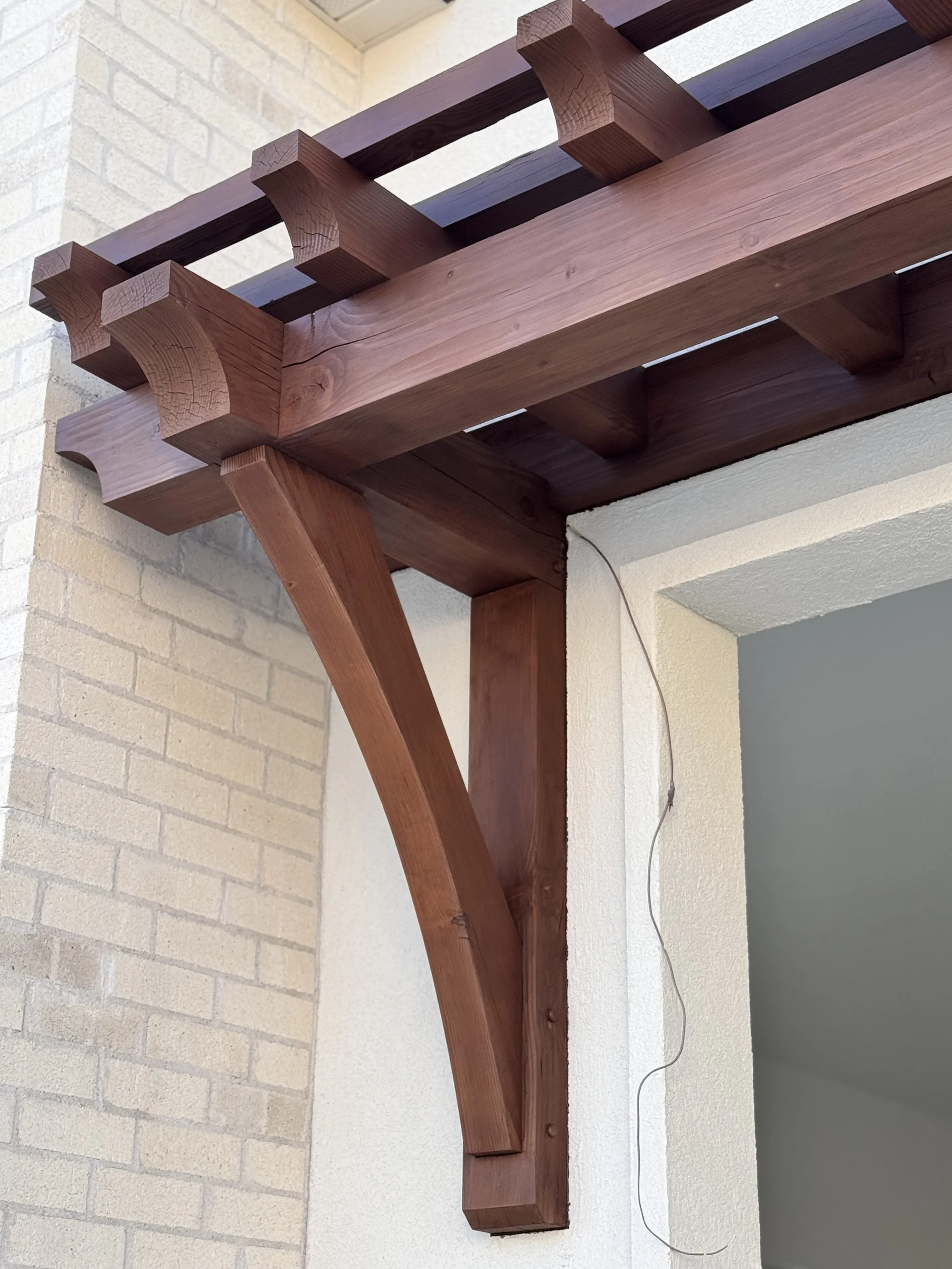 Front Garage Timber Truss add on for a clients home.    