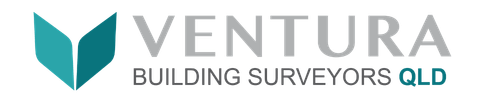 Ventura Building Surveyors logo with a teal icon and black text