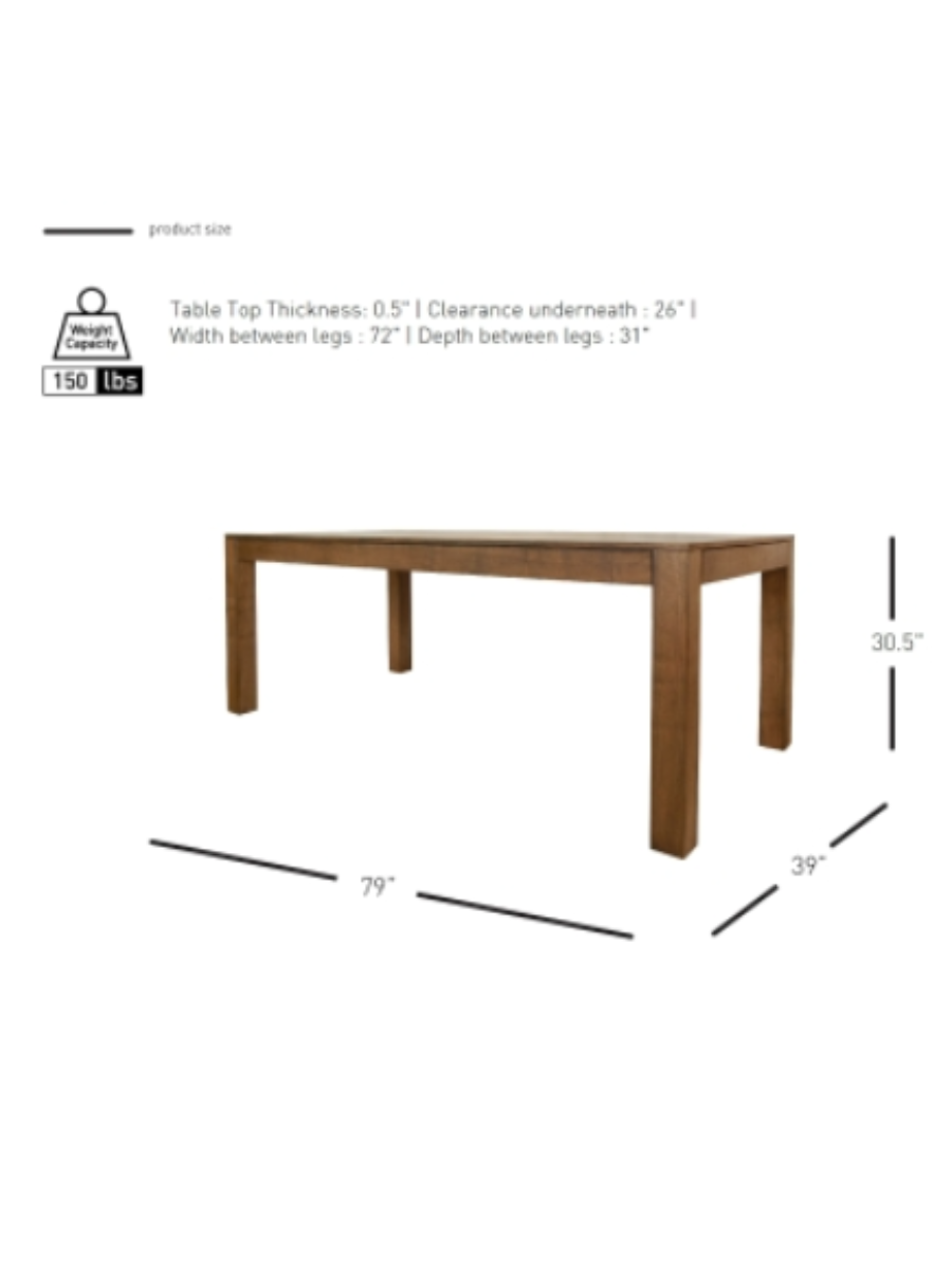 Modern rectangular walnut wood dining table featuring a warm brown finish, clean minimalist design, flat tabletop, and sturdy square legs.