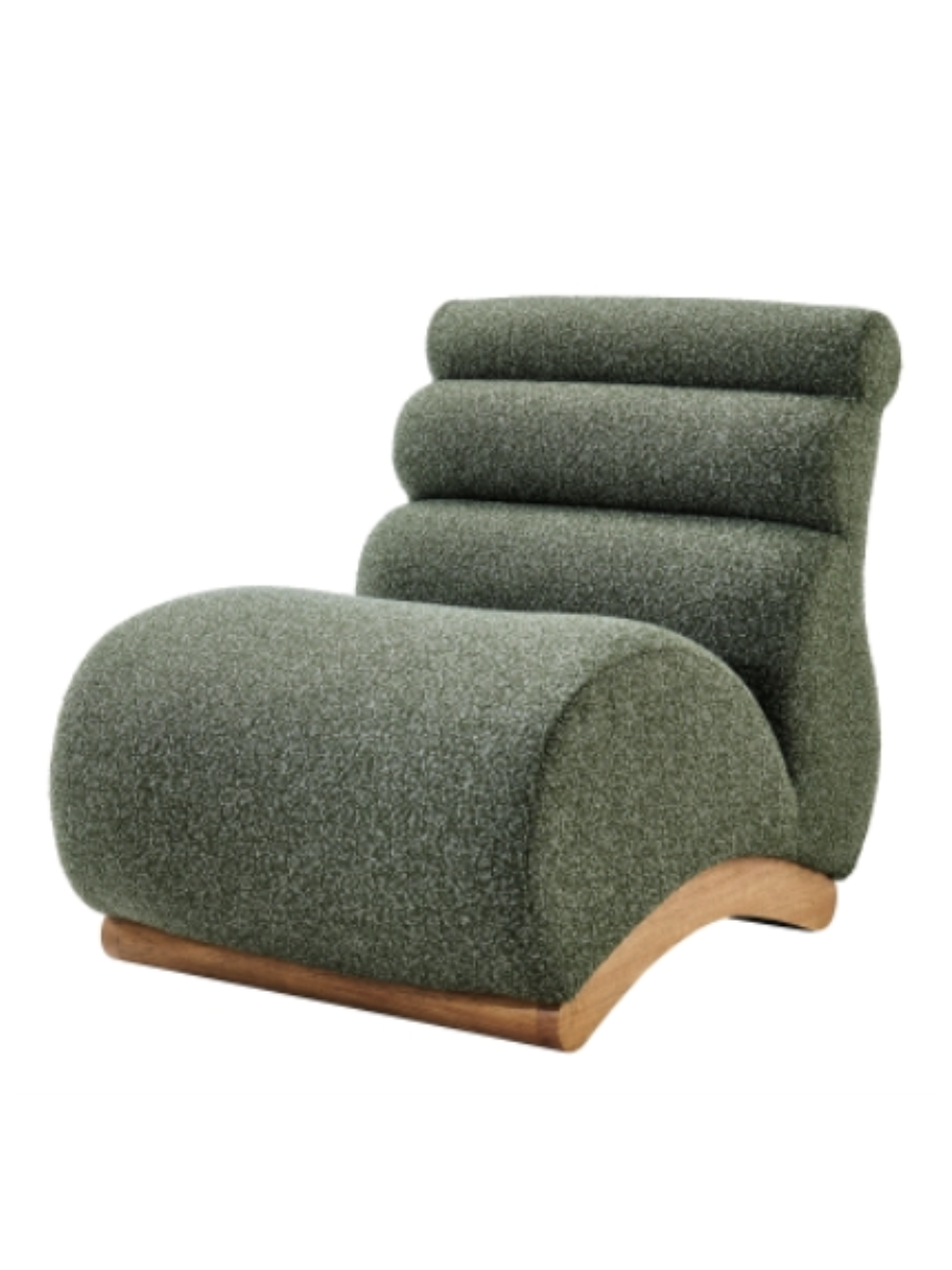 Jabba Green Boucle Side Chair