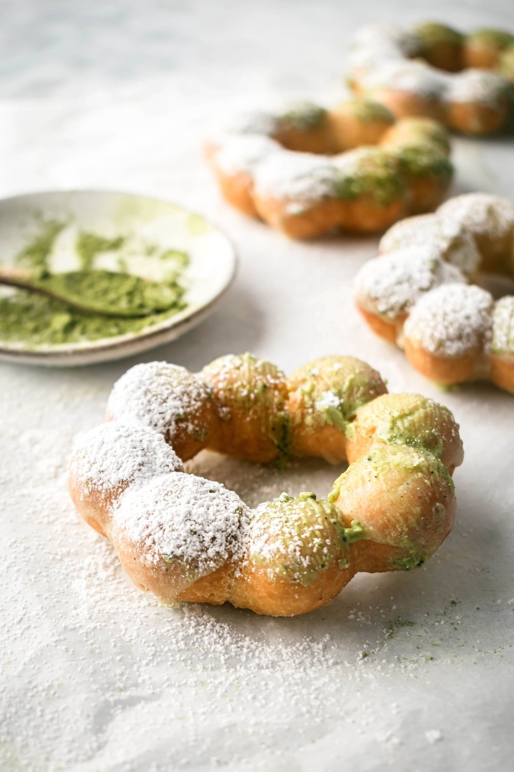 Matcha Mochi Donuts