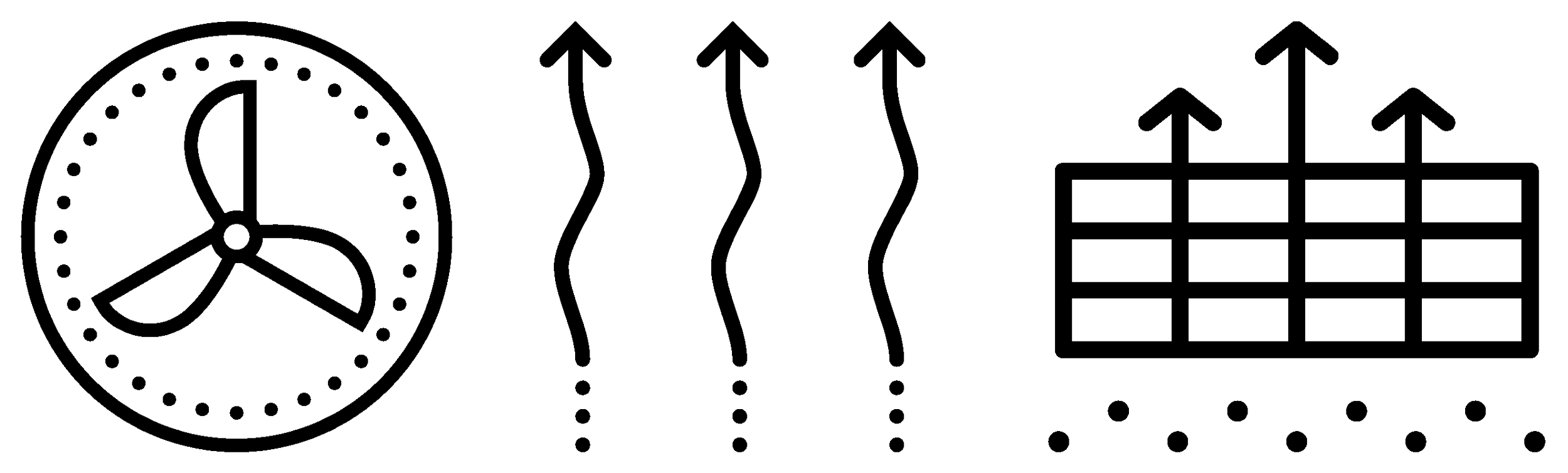 Line drawing illustrating the transition from a clock showing 2:00, representing sleep, to arrows indicating waking up, then the transition to a grid of squares with upward arrows, representing productivity or activity.