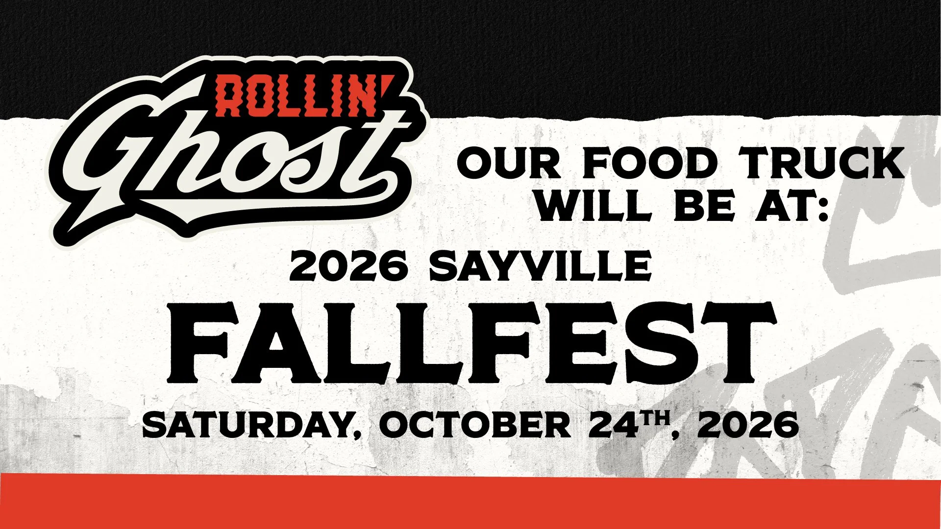 Rollin' Ghost | Our Food Truck Will Be At The 2026 Sayville Fallfest | Saturday, October 24th