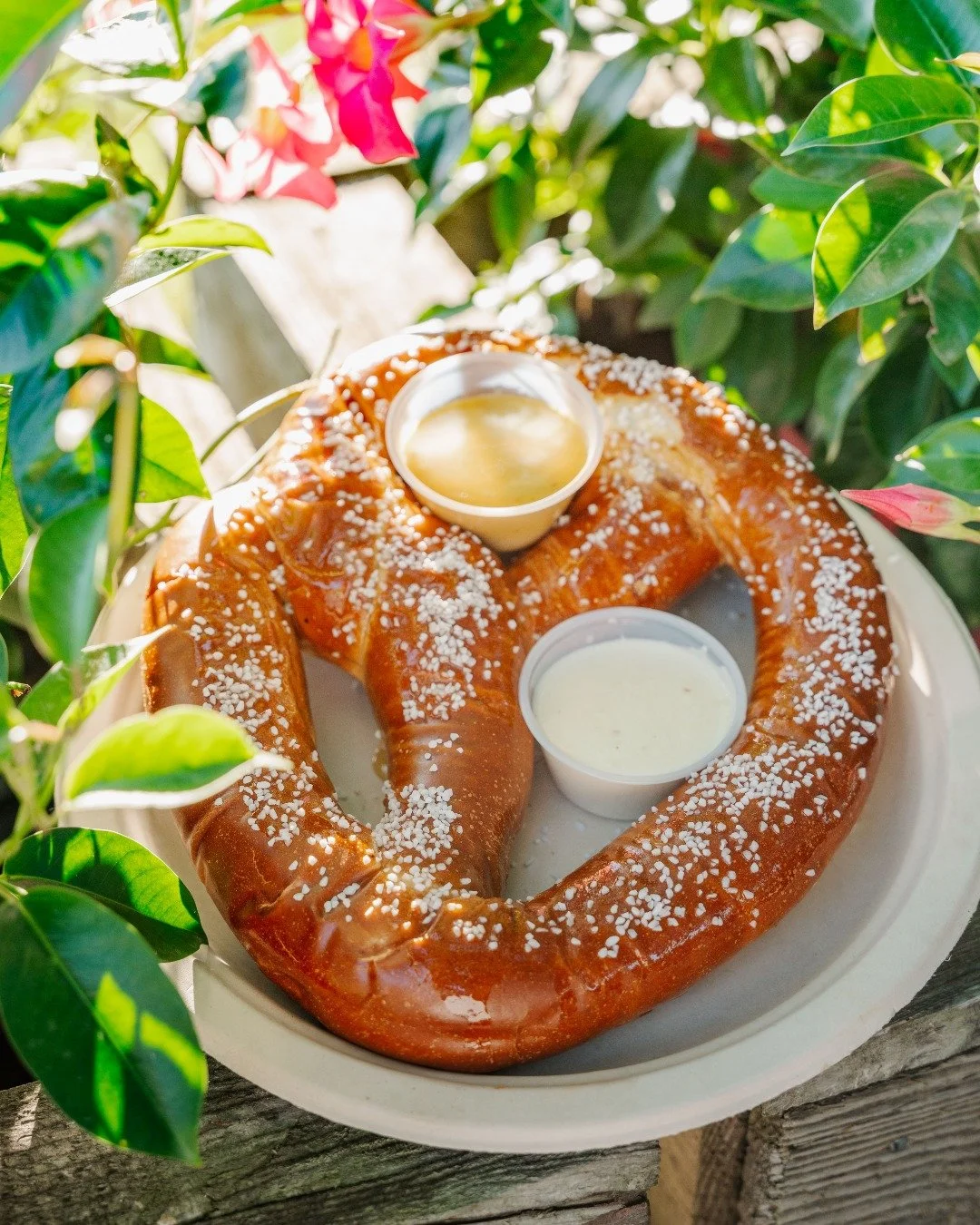 No chick here, but this one&rsquo;s still worth ordering. 🥨

Our famous Bavarian pretzel is served warm with spiced beer cheese sauce and tangy house-made honey mustard for the perfect dip with every bite.