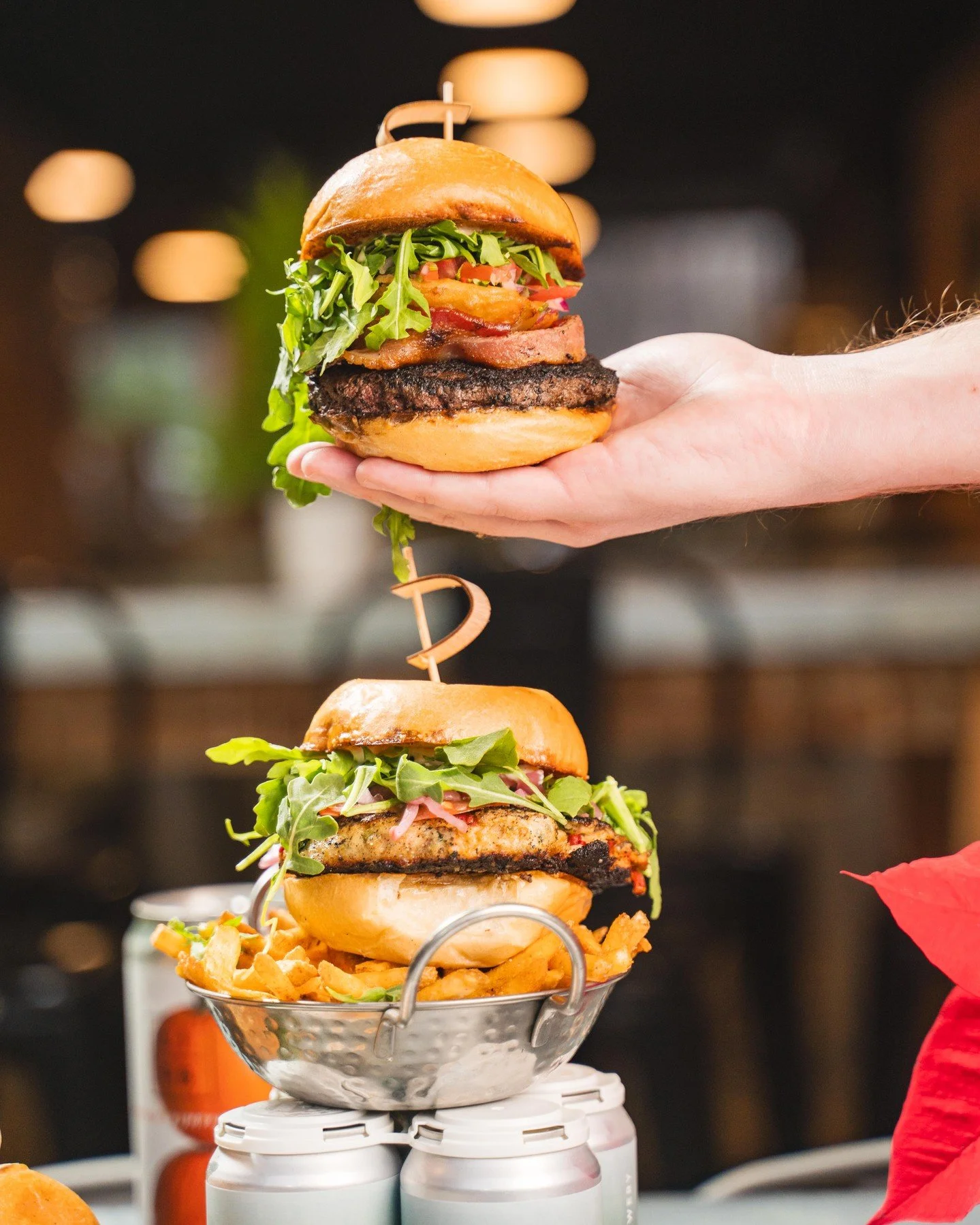 Double the burgers, double the trouble. 👻🍔

We're stacking up the flavor this Friday with juicy burgers, fresh toppings, and all the fixings. Pair yours with some crispy fries and a cold brew from Long Island Farm Brewery for the ultimate Friday li