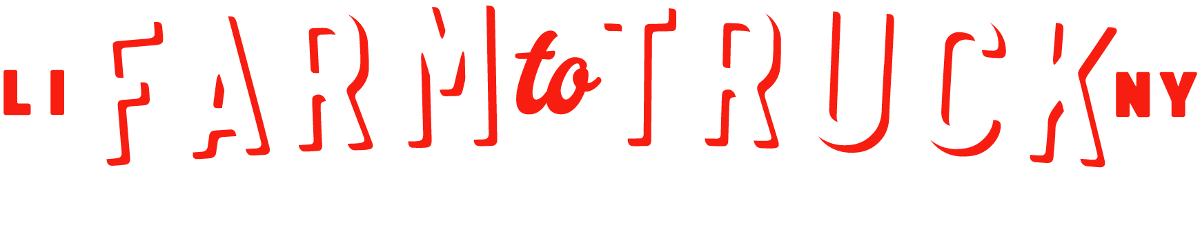Farm To Truck Logomark In Red and White