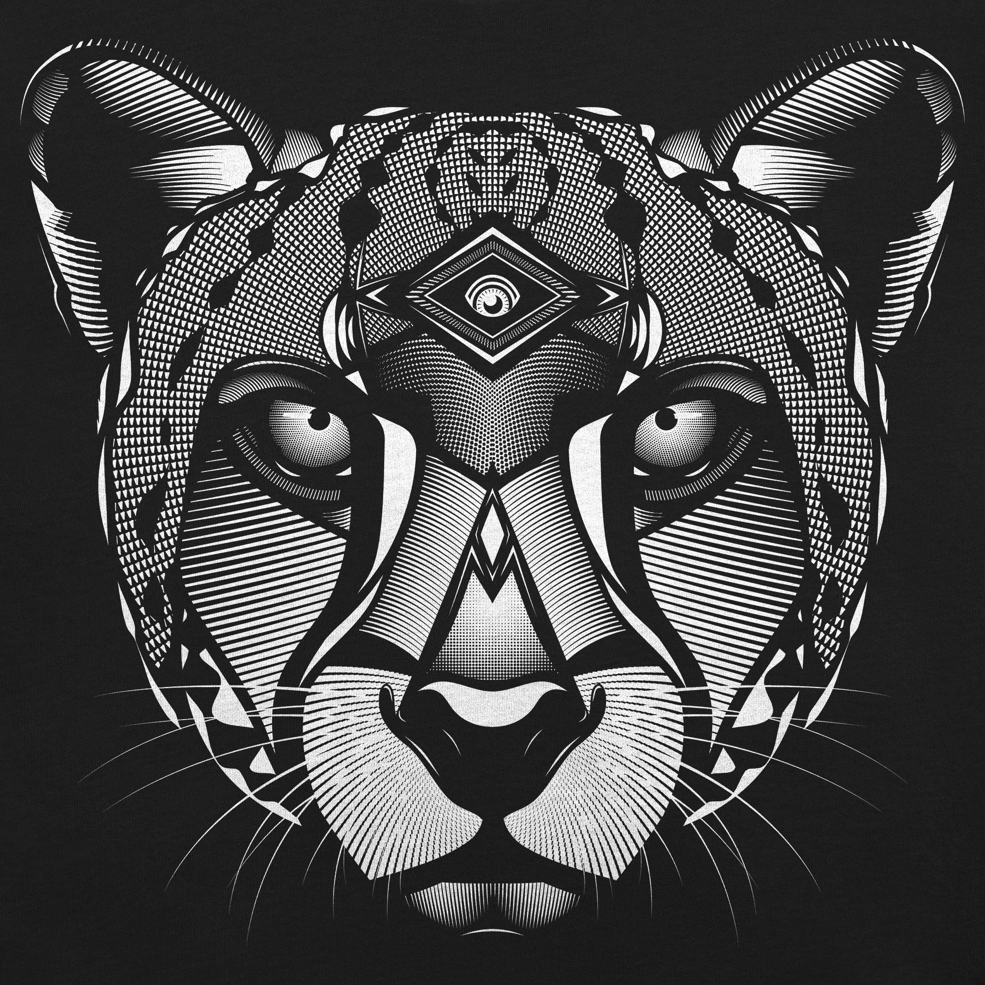 Chosen_cheetah_by_fieldinspired_white-on-black-printed-tee.jpg