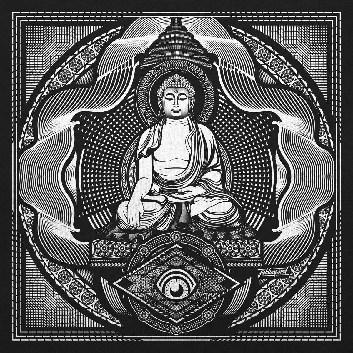 Golden-Buddha_by_fieldinspired_white-on-black-printed-tee.jpg