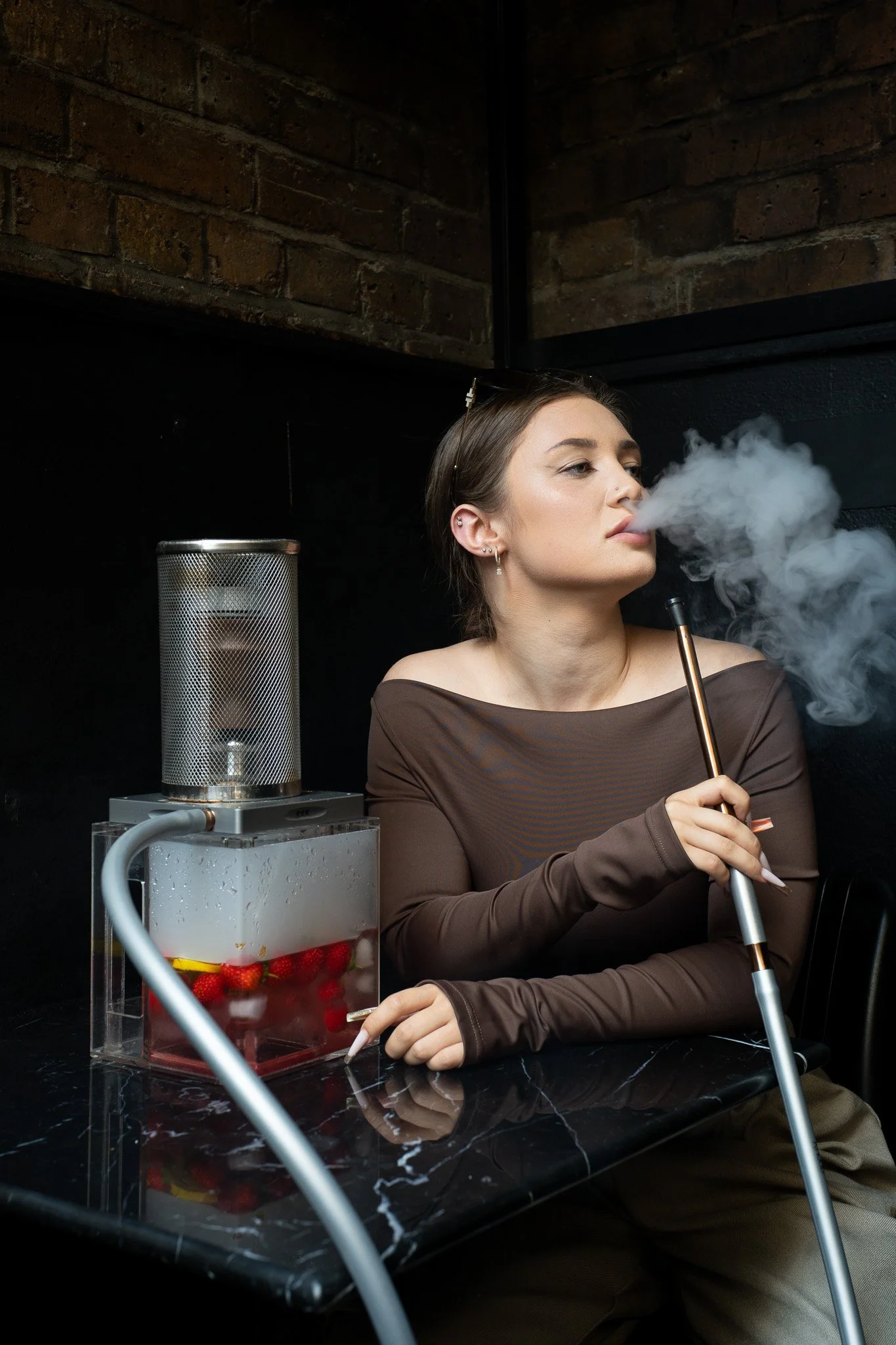 smoking shisha outdoors in london