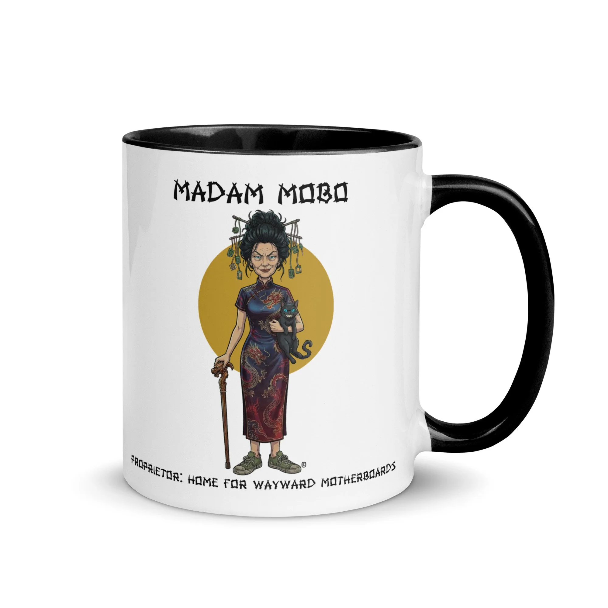 Madam Mobo Mug: Proprietor: Home for Wayward Motherboards - $24.99