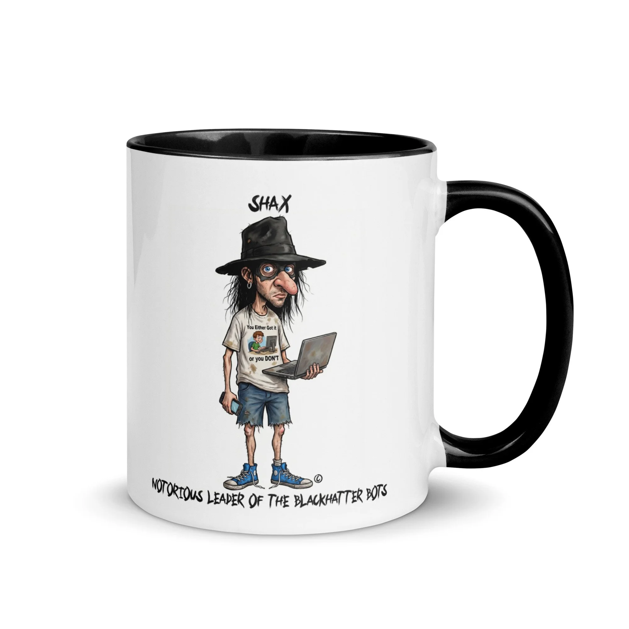 Shax Mug: Leader of the Blackhatter Bots - $24.99
