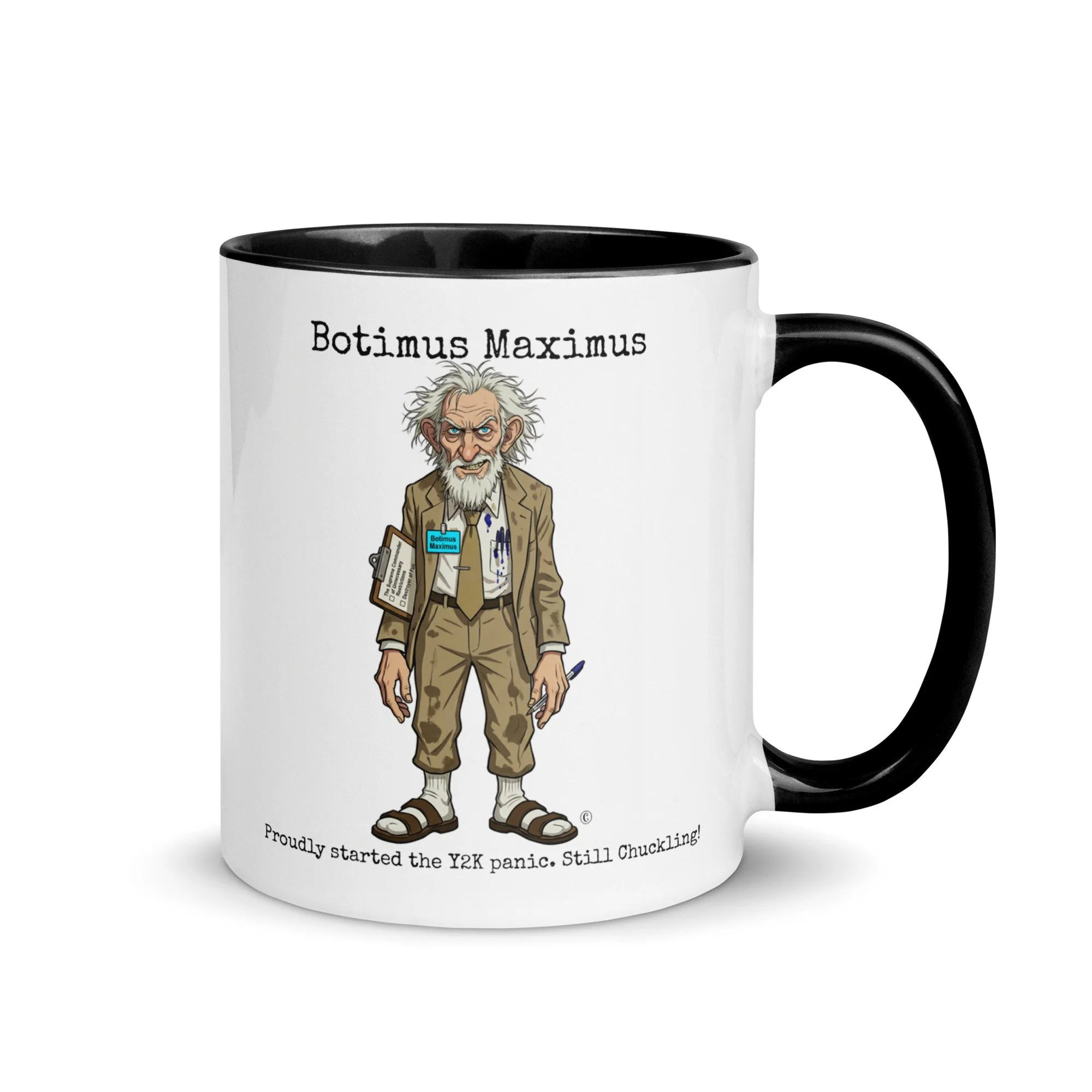 Botimus Maximus Mug: His first word as a baby bot was "No" - $24.99
