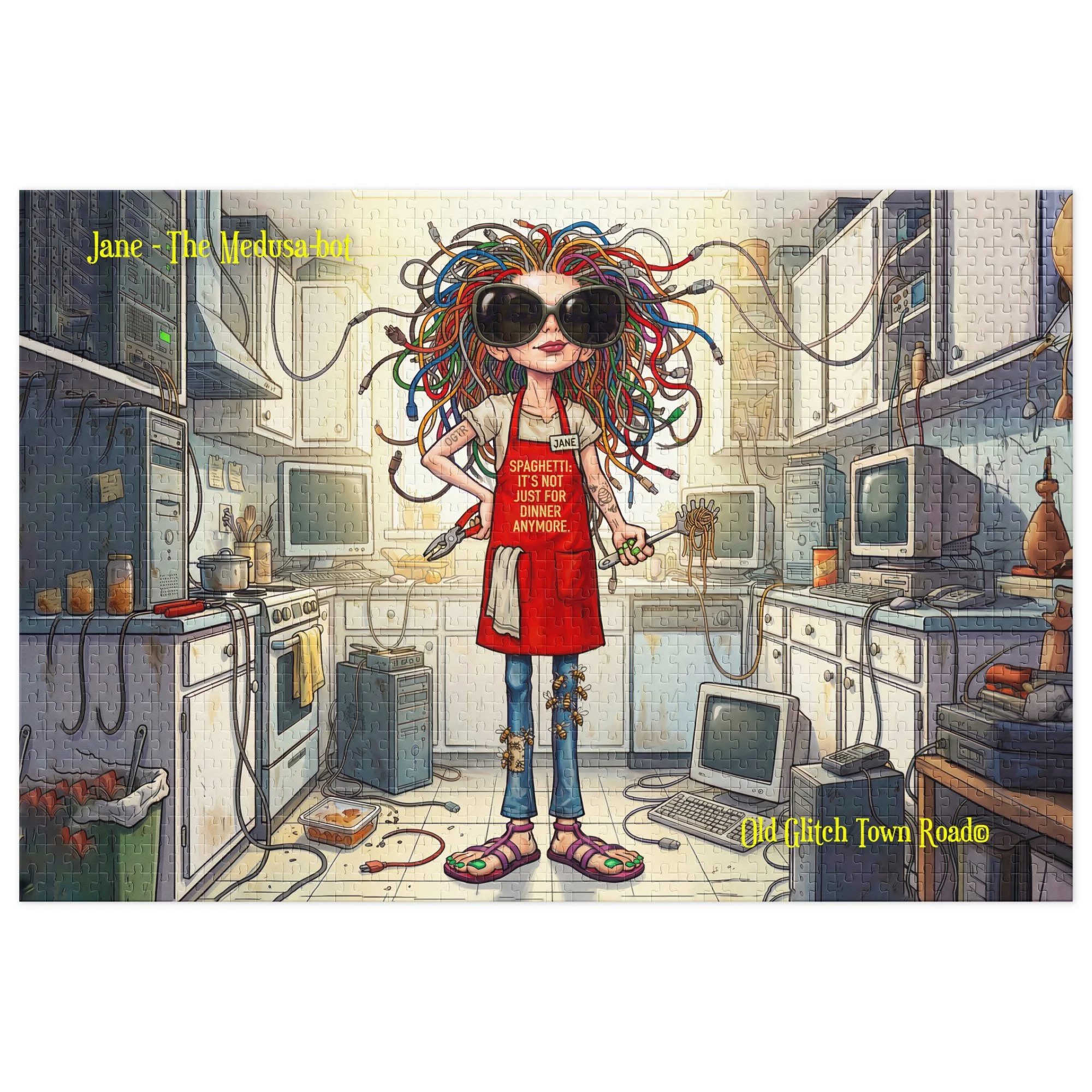 Jane - The Medusa Bot - Queen of Spaghetti Code, 1000 Piece Puzzle - $44.99