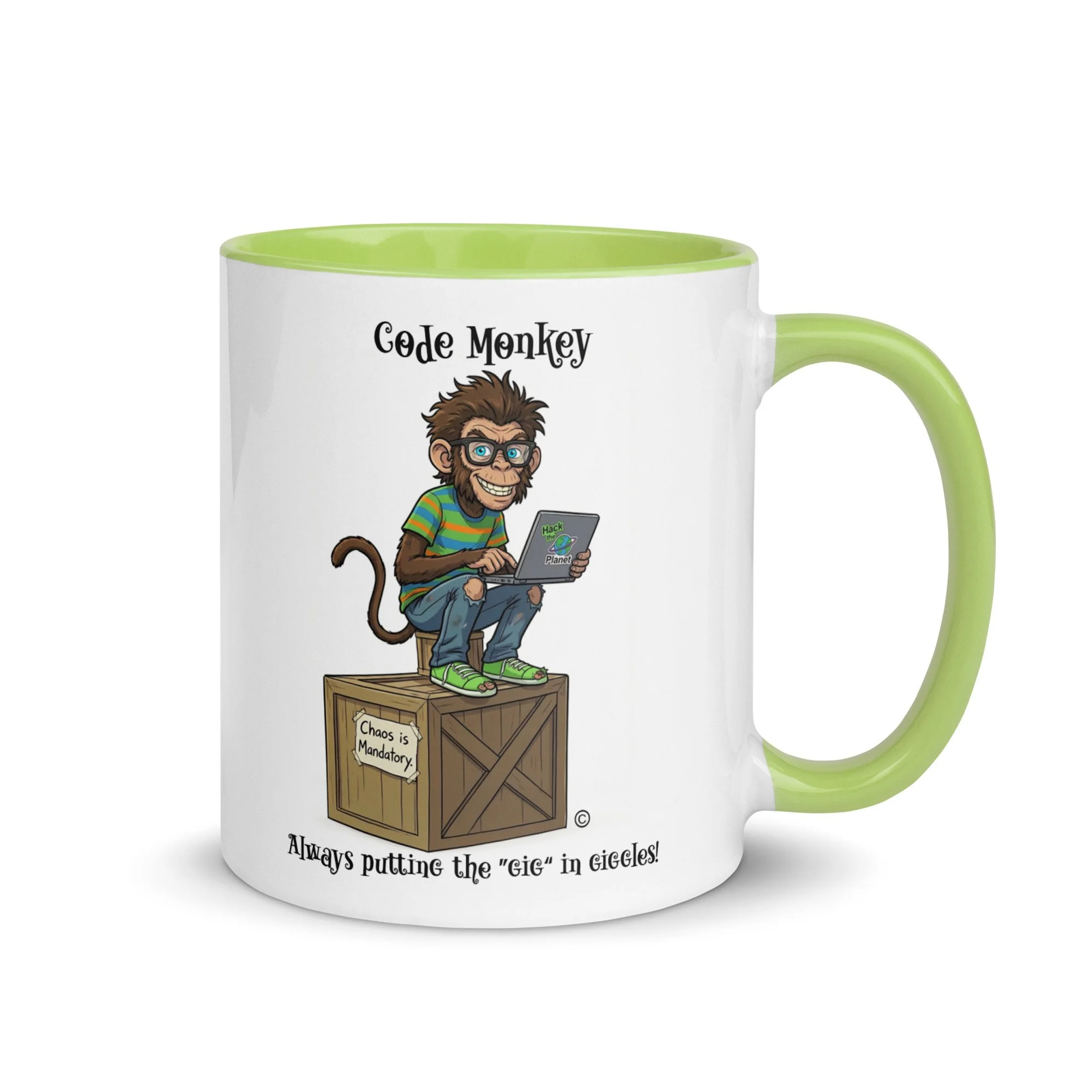 Code Monkey Mug: Always putting the "gig" in giggles - $24.99