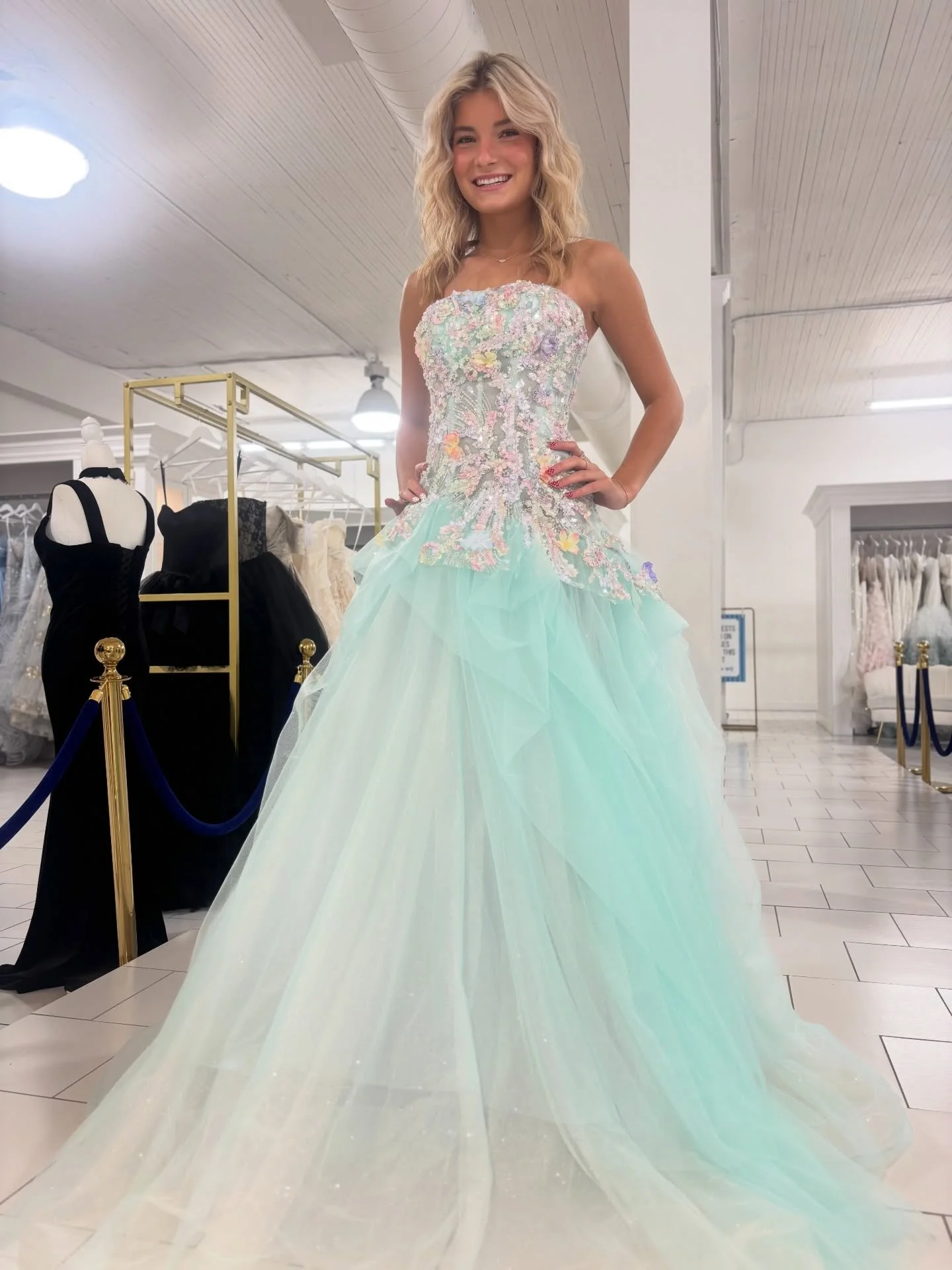 Spring has sprung and we are still getting one of a kind pieces through the door! It&rsquo;s never too soon to shop for #homecoming2026 or even #prom2027 
#formal #formalwear #pageant