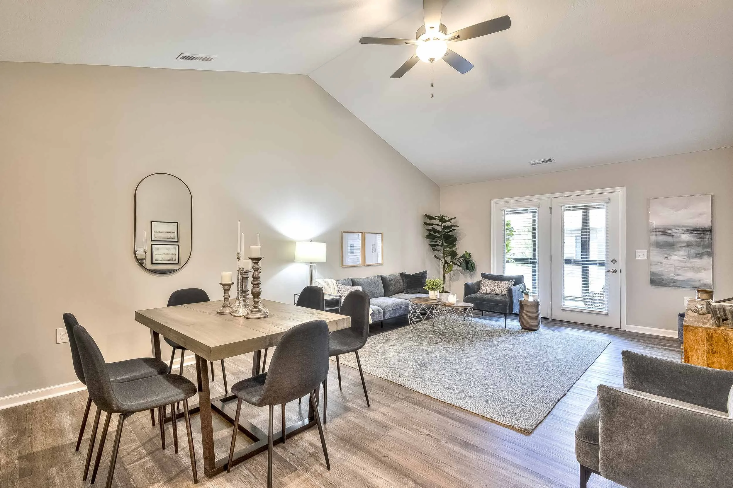 The Residences at Eastwood | Apartment Homes in Reynoldsburg, OH | Dining Area and Living Room