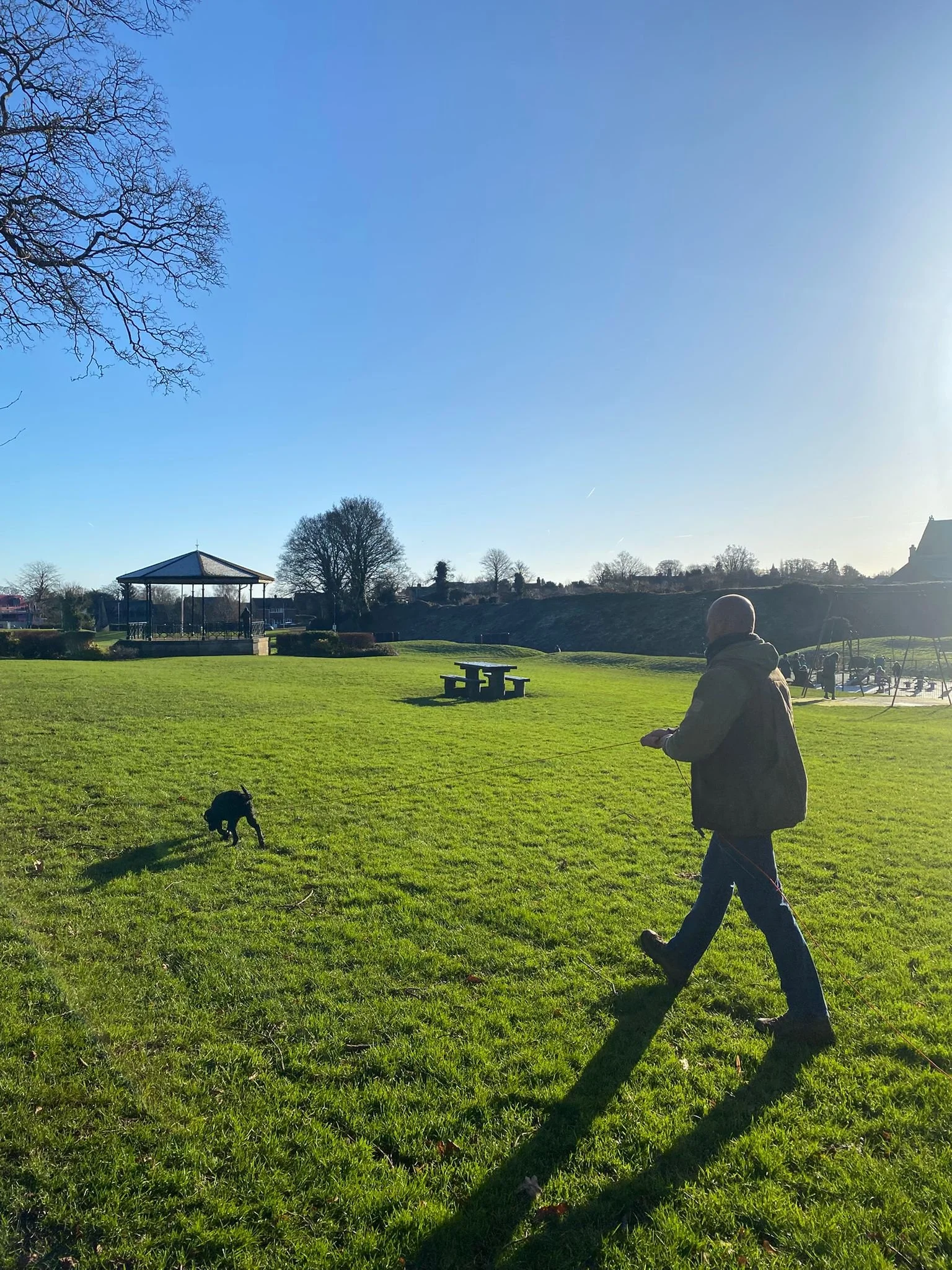 Tracking in Cutts Close park, Oakham