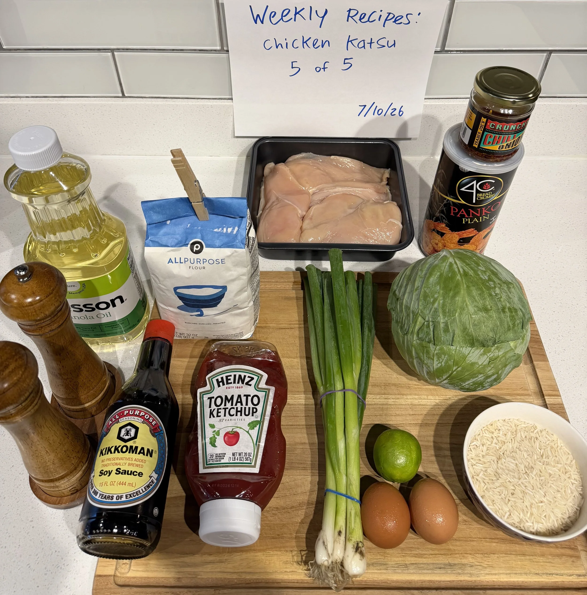Weekly Recipes - 5 of 5: Chicken Katsu🇯🇵