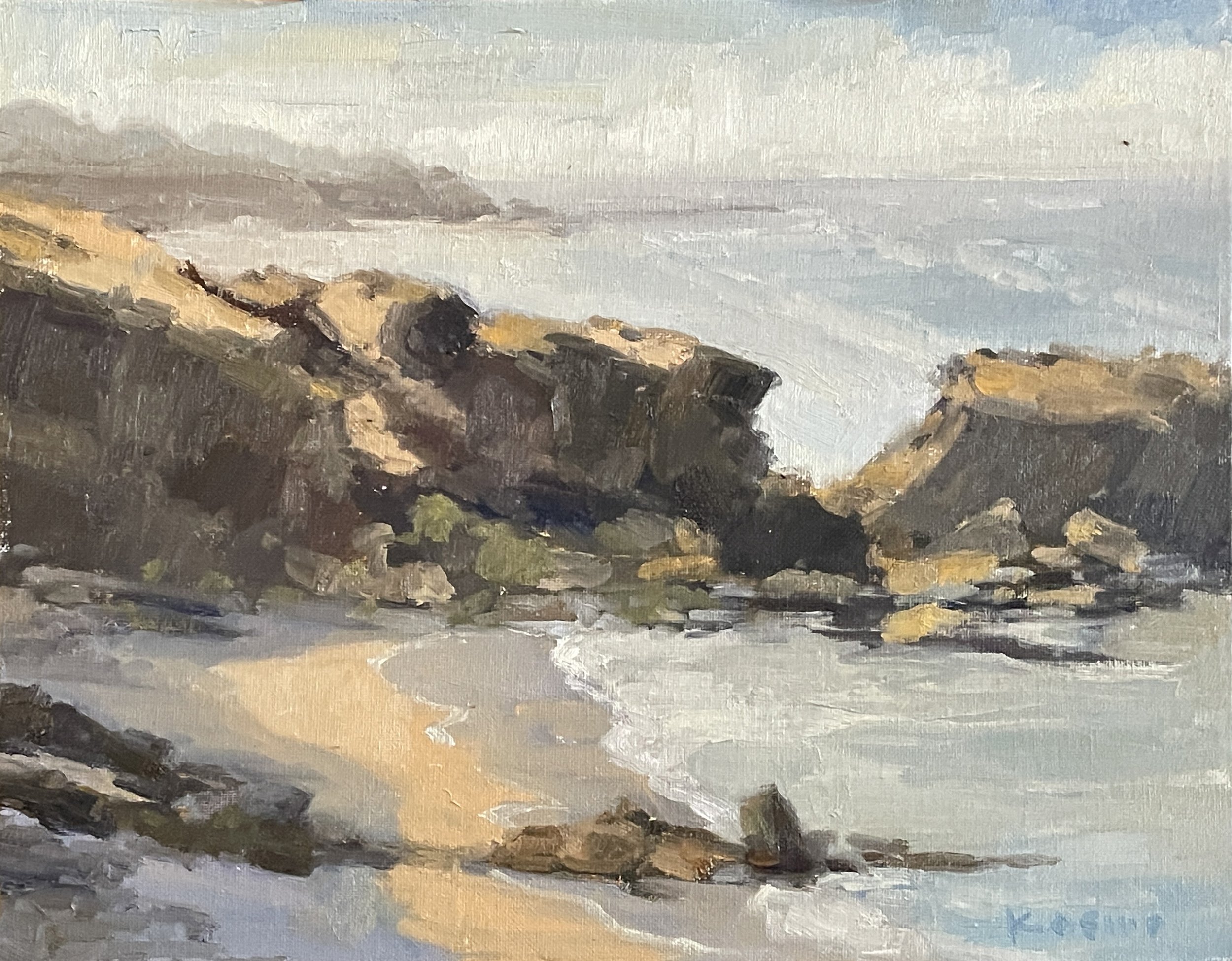 "Yin and Yang,"
On Location, Pescadero, 11x14, Oil