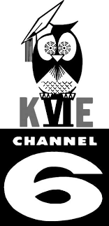 Logo for K-LOVE Channel 6 featuring an owl with graduation cap and books.