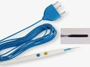 Electrosurgical pencil for radiofrequency cutting and coagulation