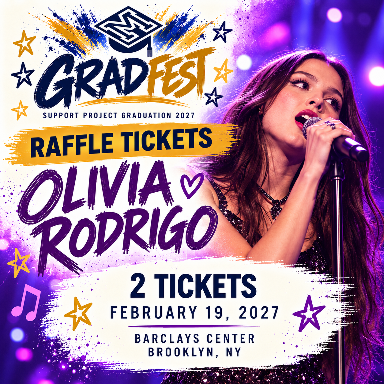 Olivia Rodrigo Raffle Tickets — MHS Project Graduation