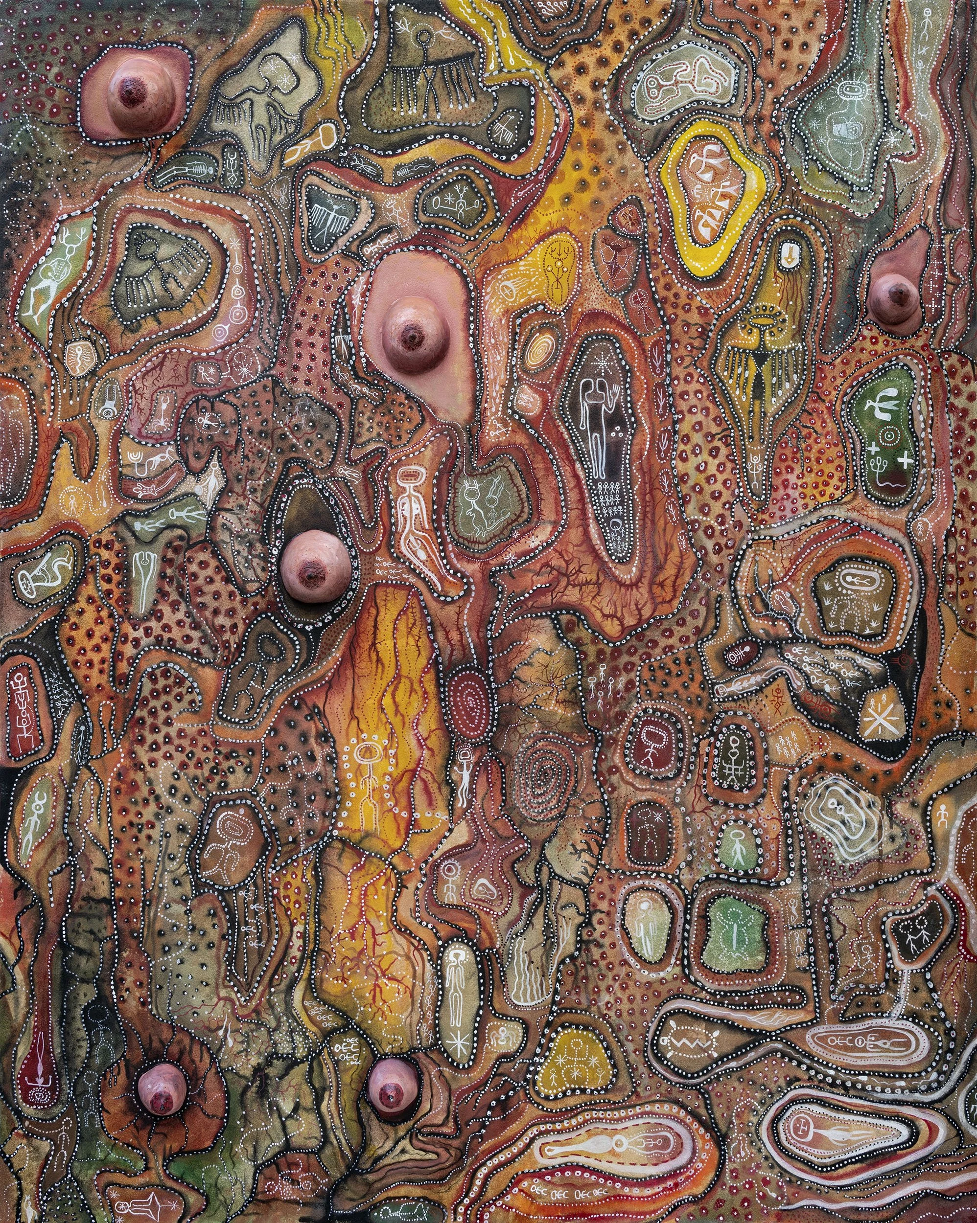 Z_Promesa Radom_MGZ_MOCAK_JJZ_earthly journey 150x120cm 2020 gouache and mixed media on mortar and panel jjz 72dpi.jpg