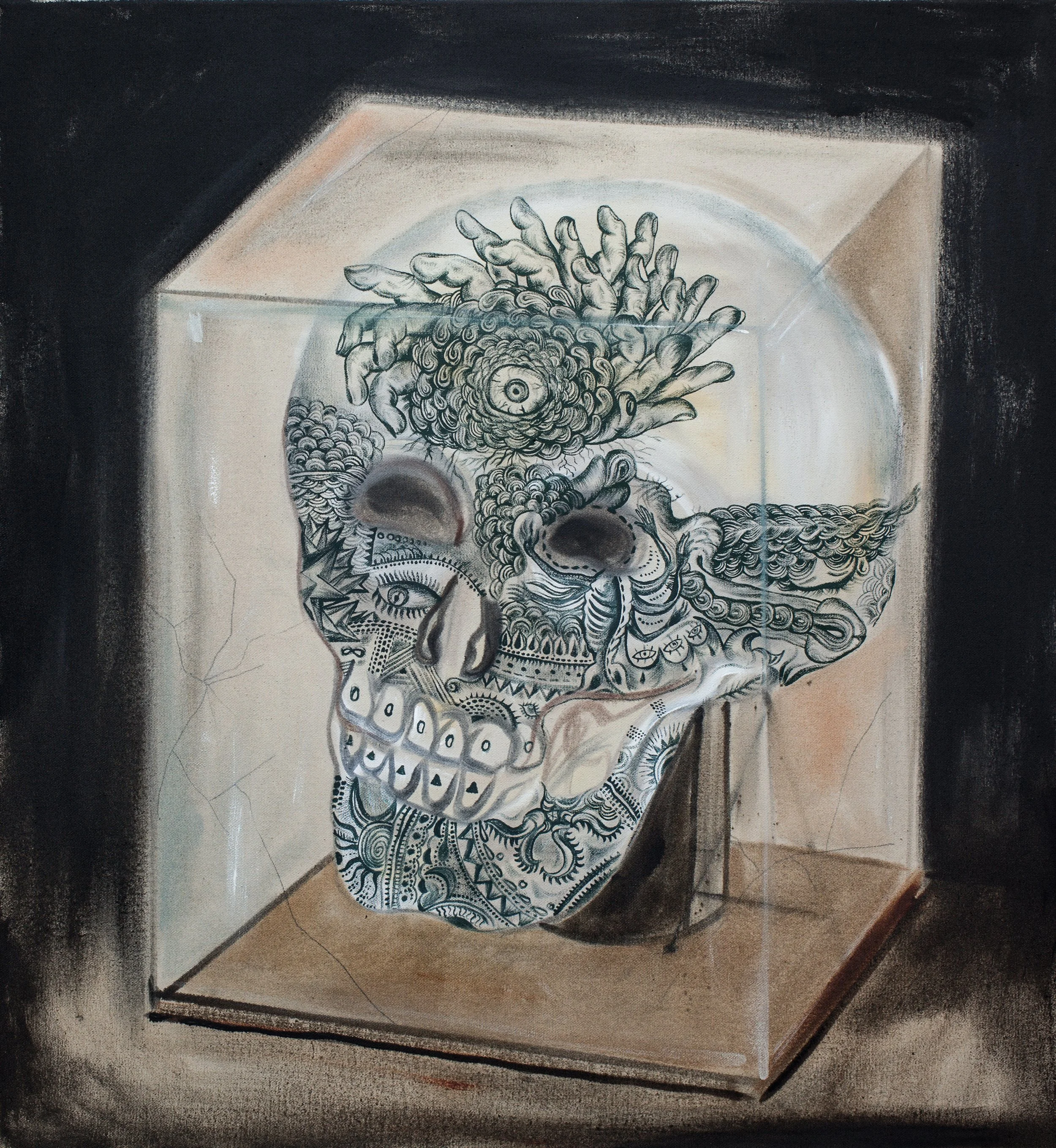 48 61x56cm untitled (czaszka przywódcy) oil on canvas 2013 300dpi.jpg