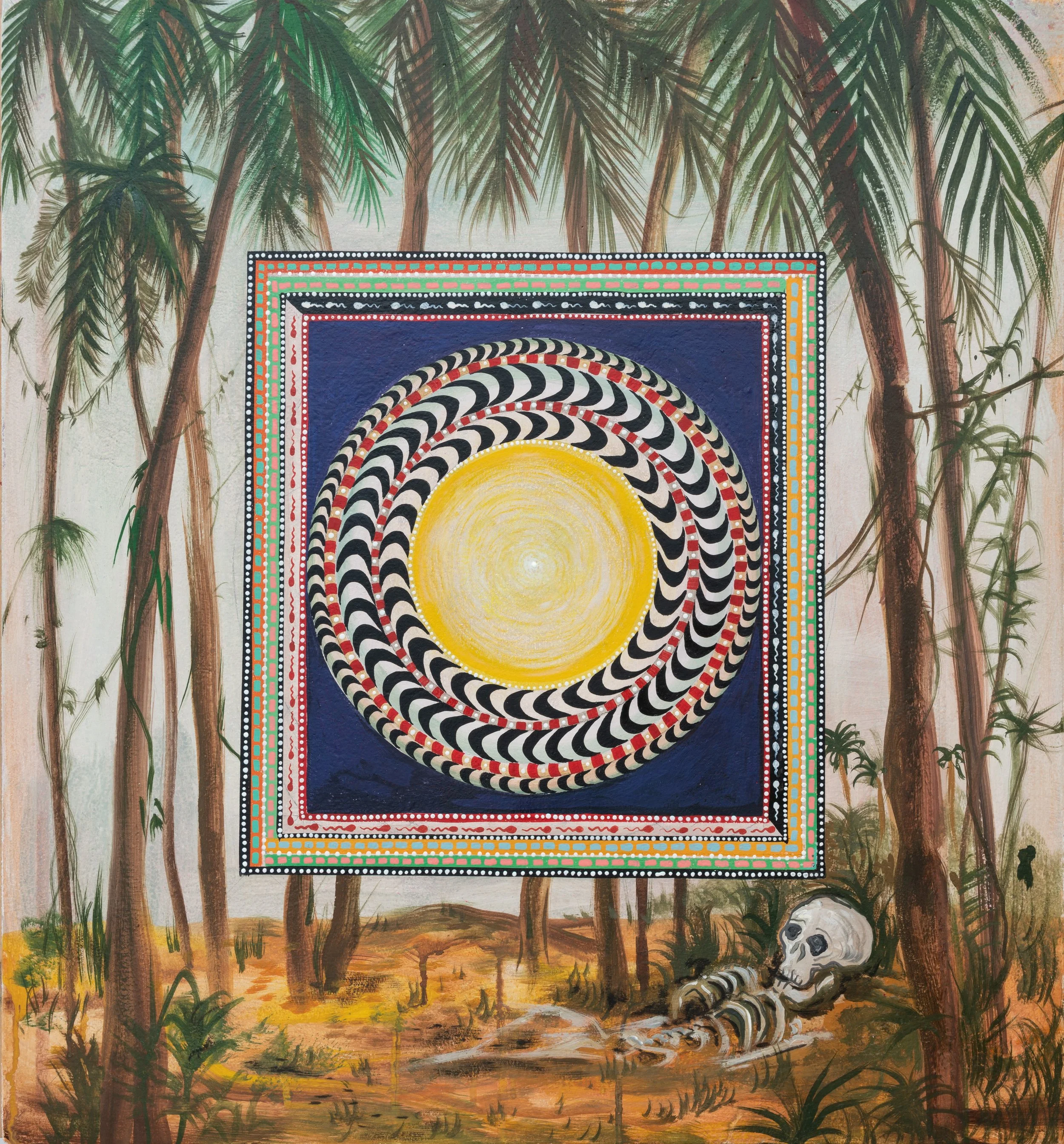 X_FGF_Tony Salame_Aishti_Collection_The Transition Przejście 300dpi 65x60x7cm 2021 gwasz, tusz, tynk.jpg