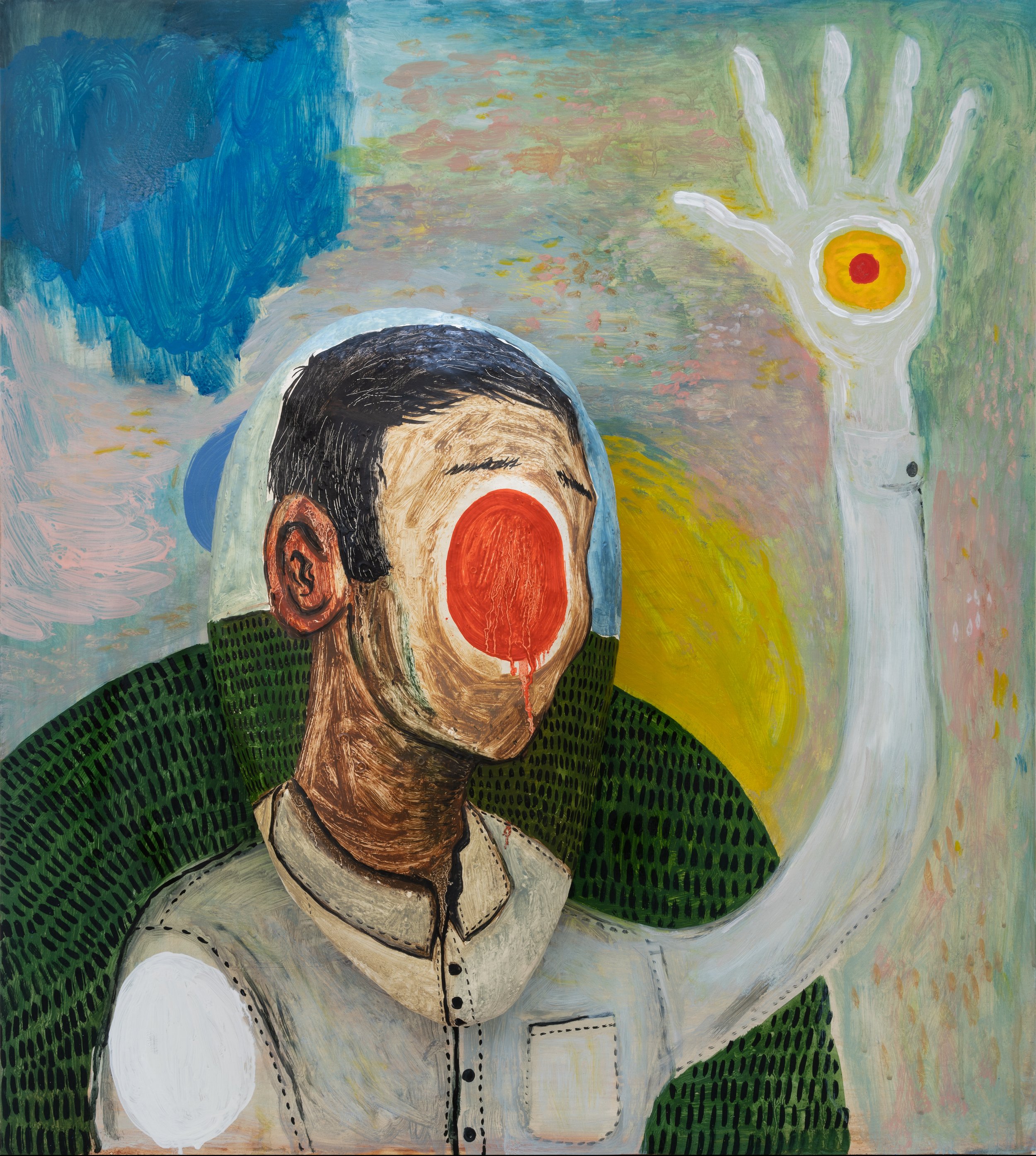 MGZ_JJZ_Halo 68x61x13cm oil, mixed media, panel 2021 300dpi.jpg