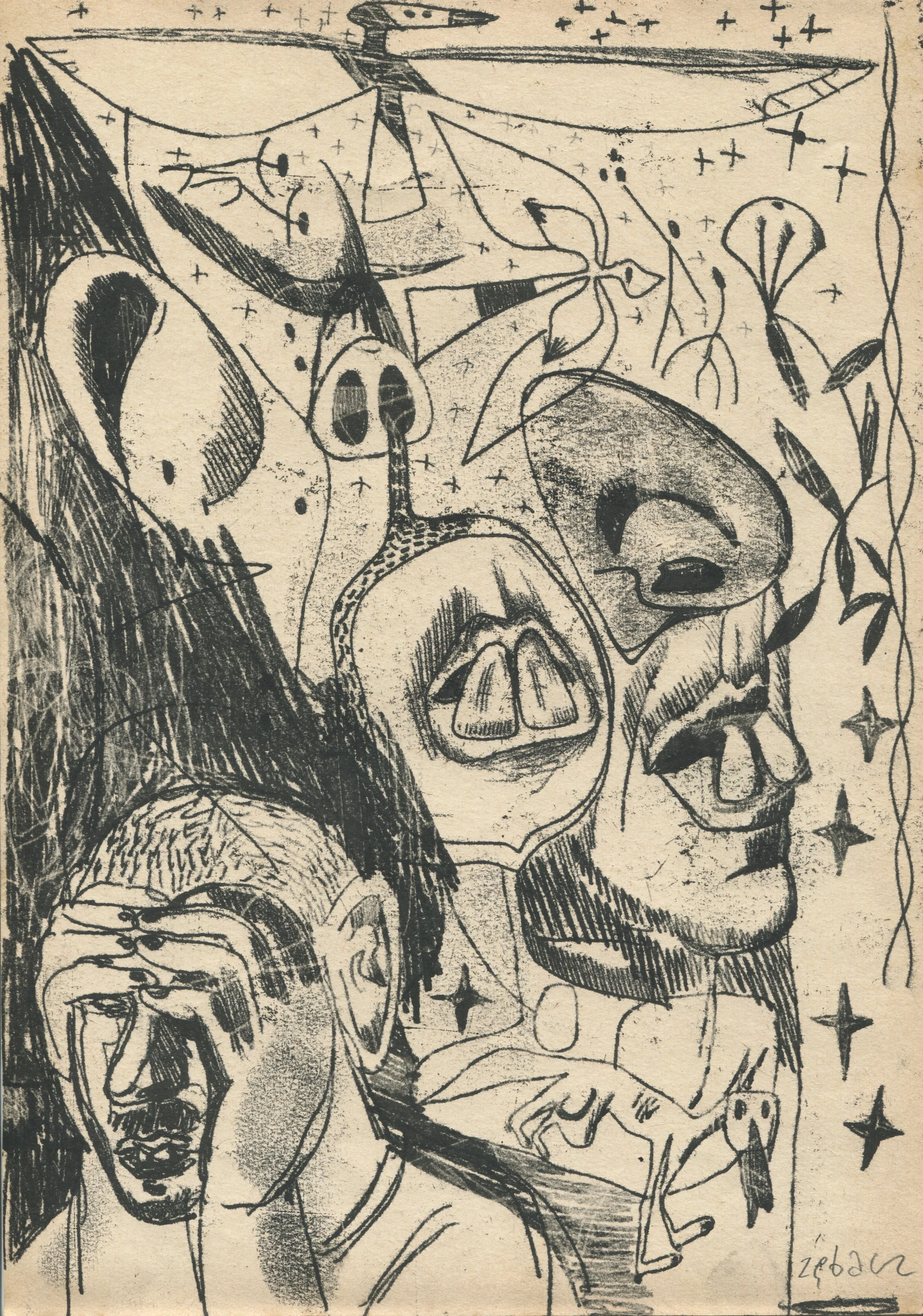 JJZ_rysunek_106_Zebacz_30x21cm_monotypia, papier_2024.jpeg