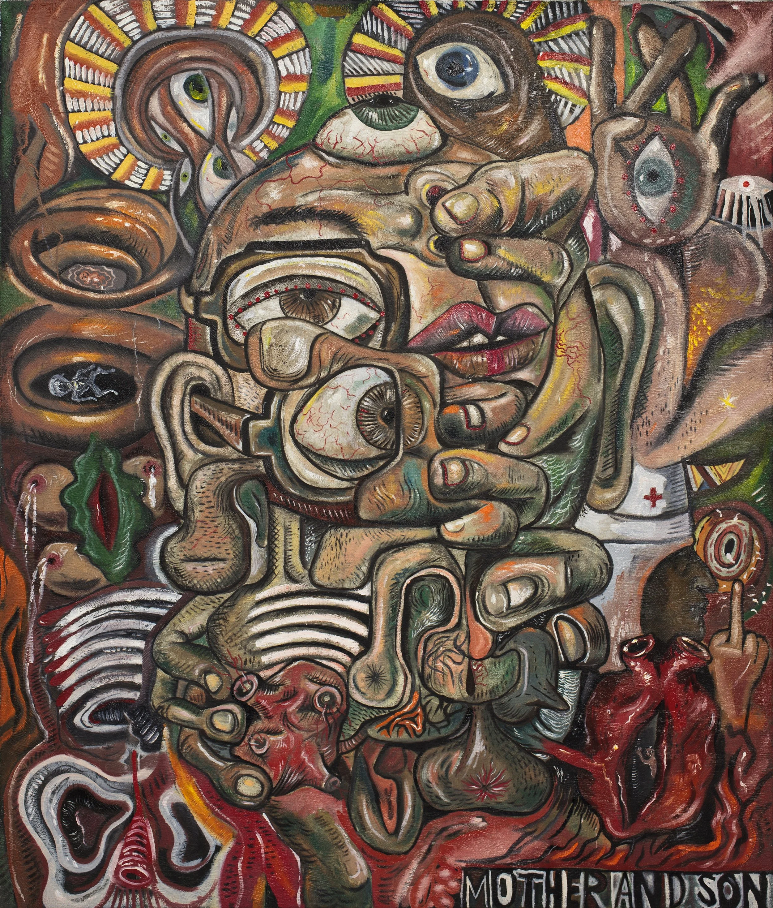13 X Mother and Son  118x94cm oil on canvas 2015 300dpi.jpg