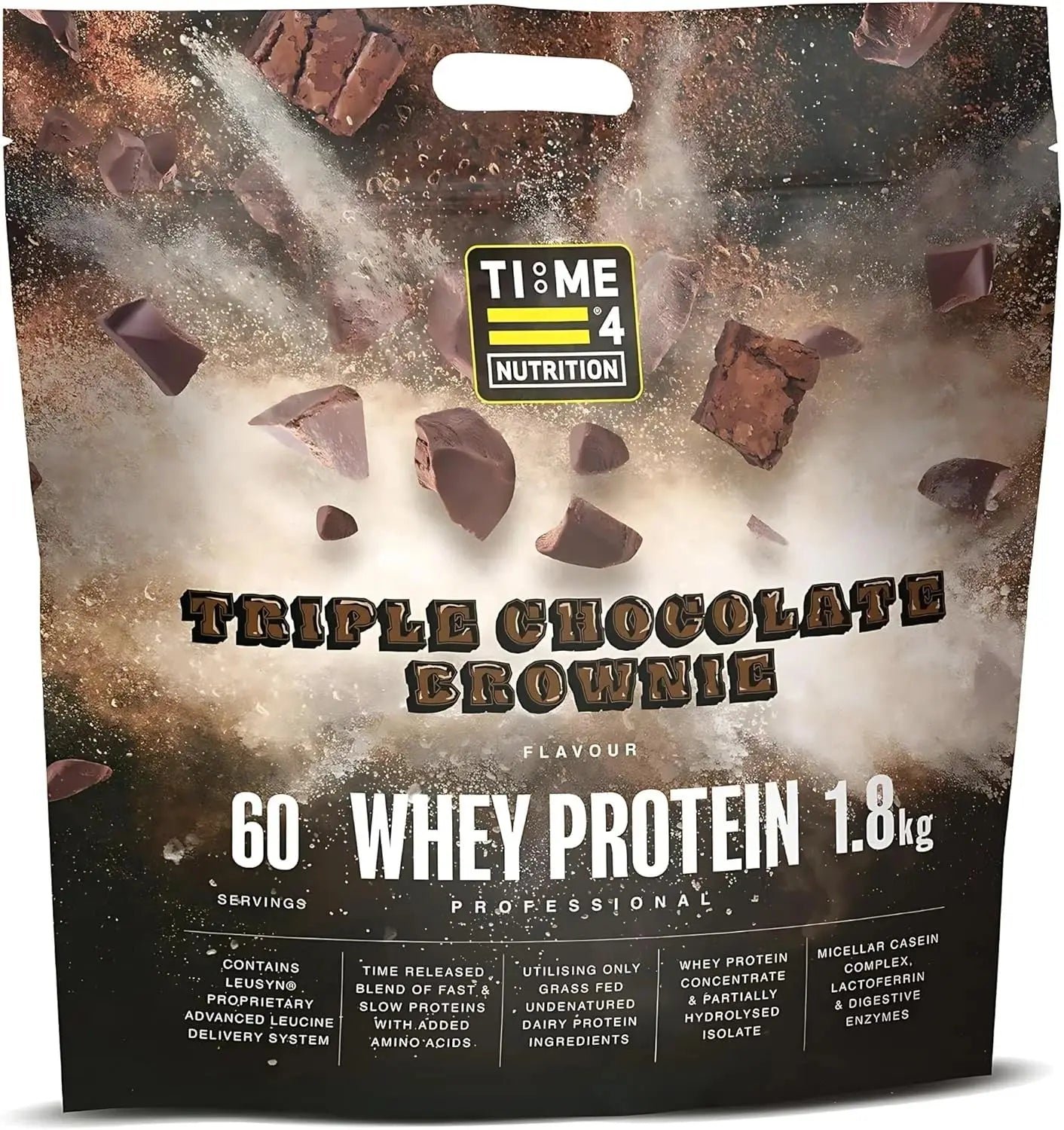 Time 4: Triple Chocolate Brownie Whey Protein 1.8kg