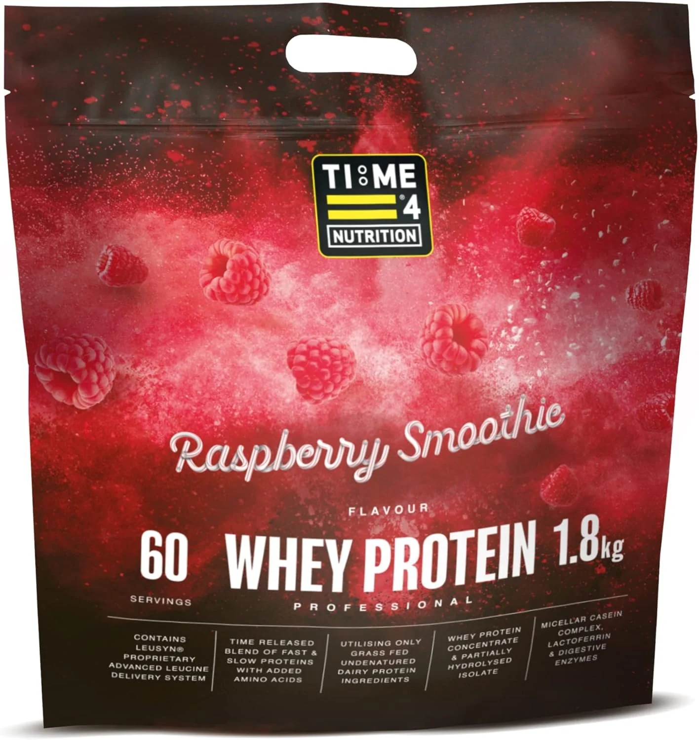Time 4: Raspberry Smoothie Whey Protein 1.8kg