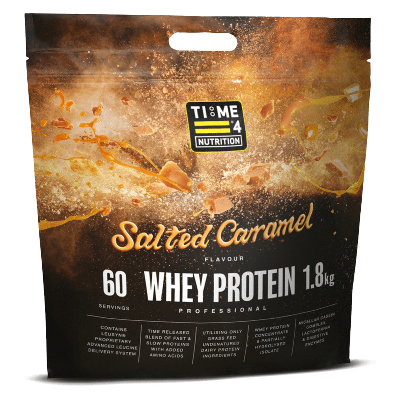 Time 4: Salted Caramel Whey Protein 1.8kg