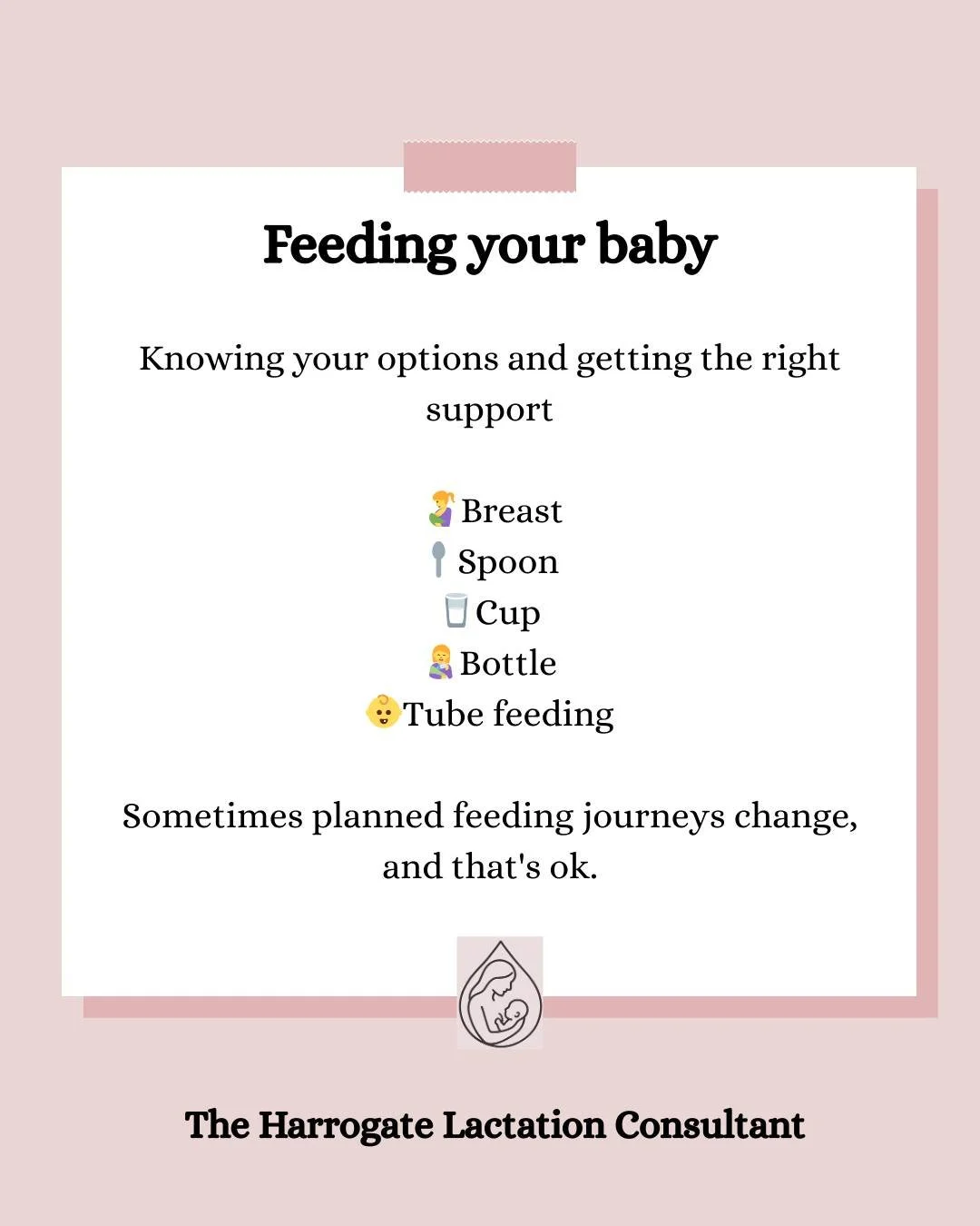 🍼Feeding your baby🤱

Knowing your options are important for informed care. Sometimes our decisions and options might change depending on the clinical need of ourselves or baby. A sustainable decision between you and your health care provider is imp