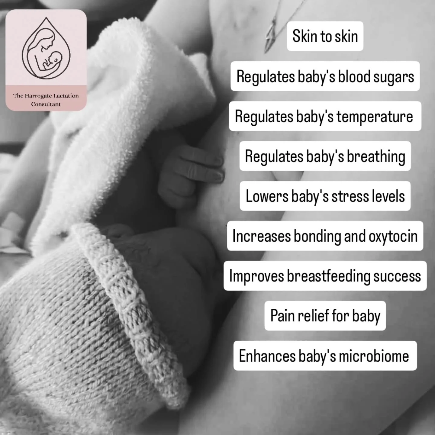 Skin to skin 🧡

This can be minutes, hours, days, weeks and months after birth

You will never miss the oppertunity 

Skin to skin can be very beneficial for you and your baby

All modes of infant feeding can be supported in skin to skin

Struggling