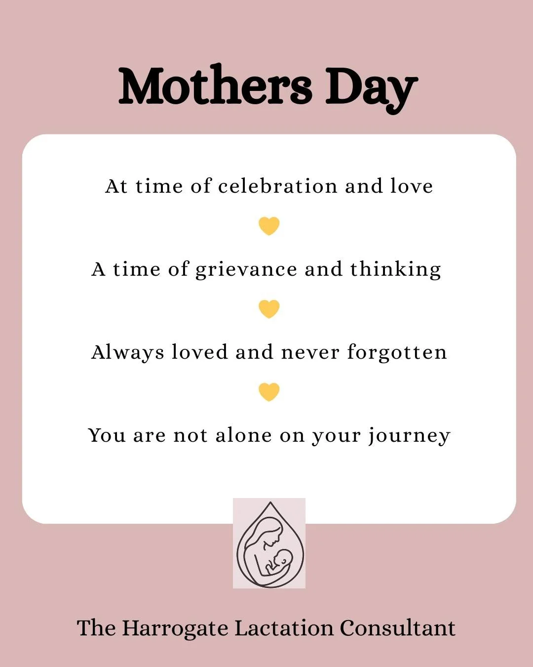 💛Mothers Day💛

Here for you every step of the way 

💛Abbie 
💛Registered Midwife
💛IBCLC Qualified

#HarrogateLactationConsultant #LactationConsultant #Harrogatemums #HarrogateInfantFeedingSupport #HarrogateBusiness #Harrogate #Breastfeeding #Brea