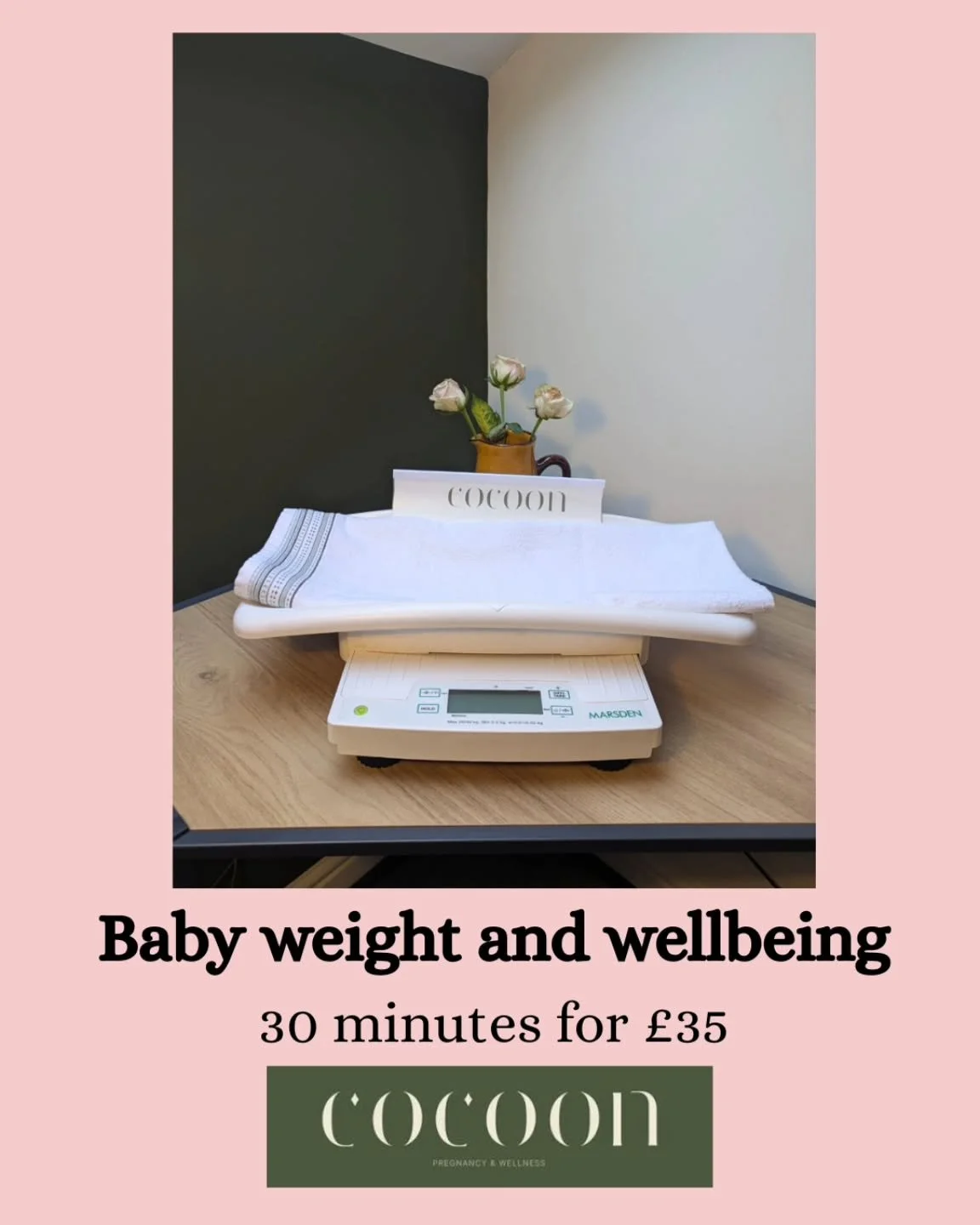 Baby weight and wellbeing 🌿

New service! Monday Morning Baby Weight clinic &pound;35 &ndash; 30 minutes

Every Monday between 10-2, with midwives Kate and Abbie

After the early postnatal period, support can feel limited, but these first months are