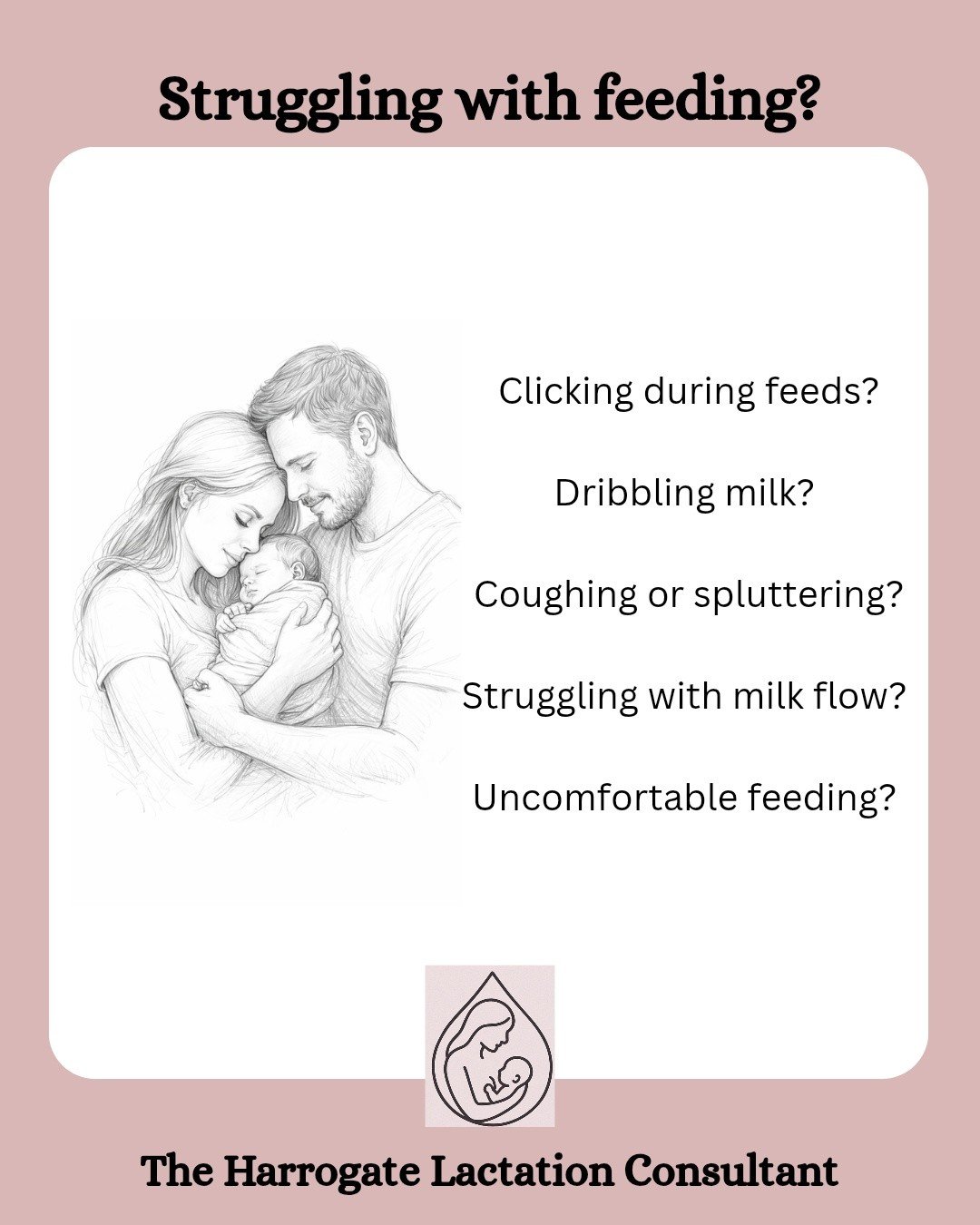 💗 CLICKING, COUGHING OR SPLUTTERING DURING FEEDS?

Many parents assume these things are "just normal"...

✨ Clicking sounds 
✨ Milk dribbling from the mouth 
✨ Frequent coughing or spluttering 
✨ Struggling to keep up with milk flow 
✨ Sym