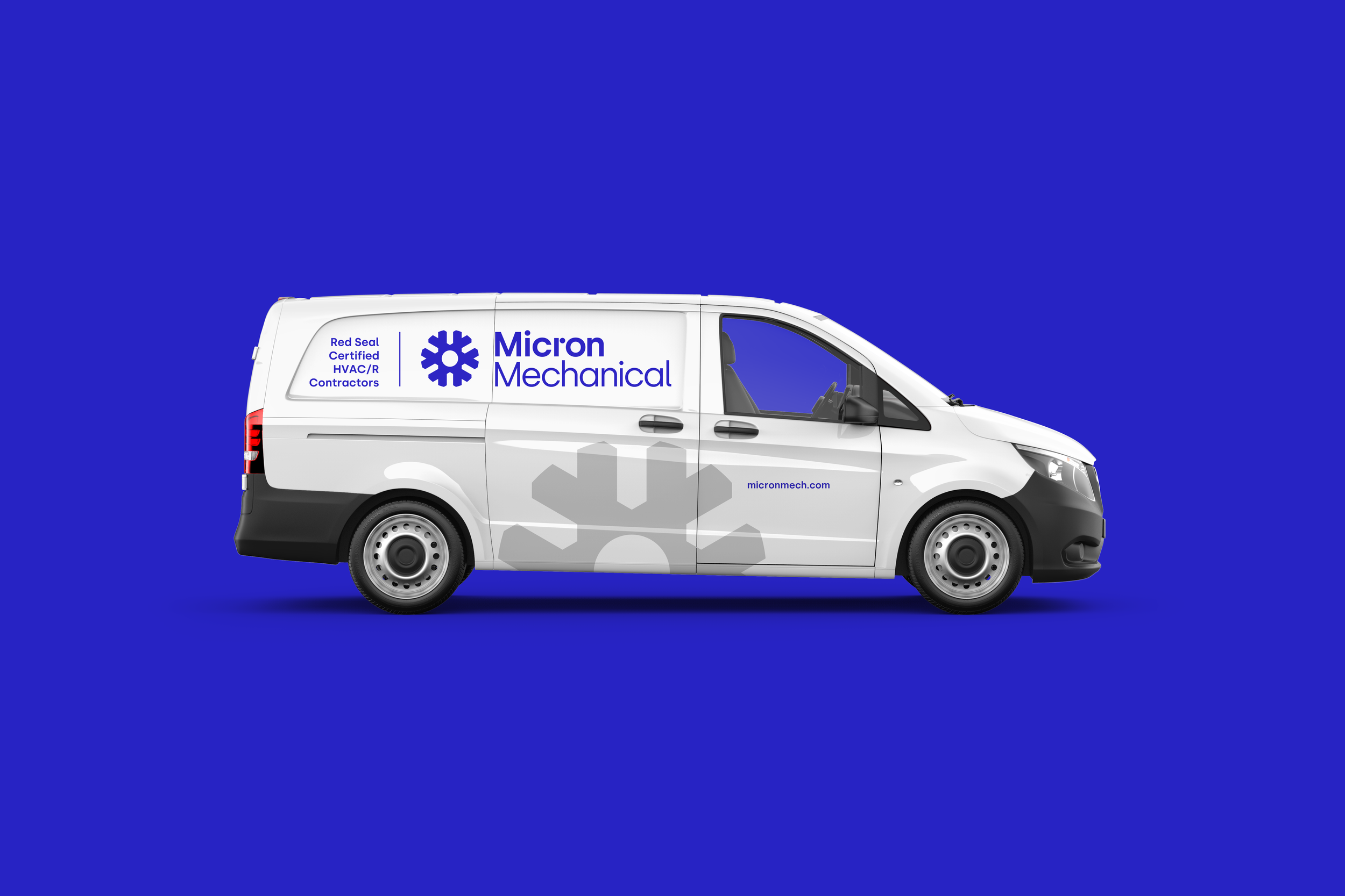 Van and livery design for Micron Mechanical.