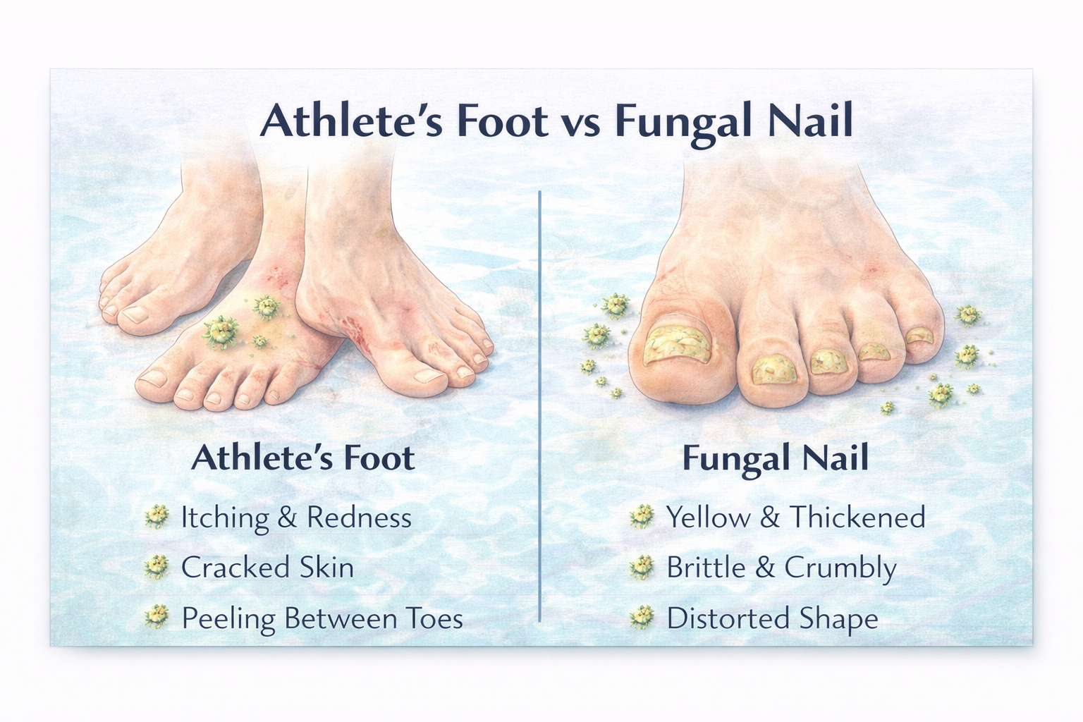Athlete's Foot vs Fungal Nail: What's the Difference?