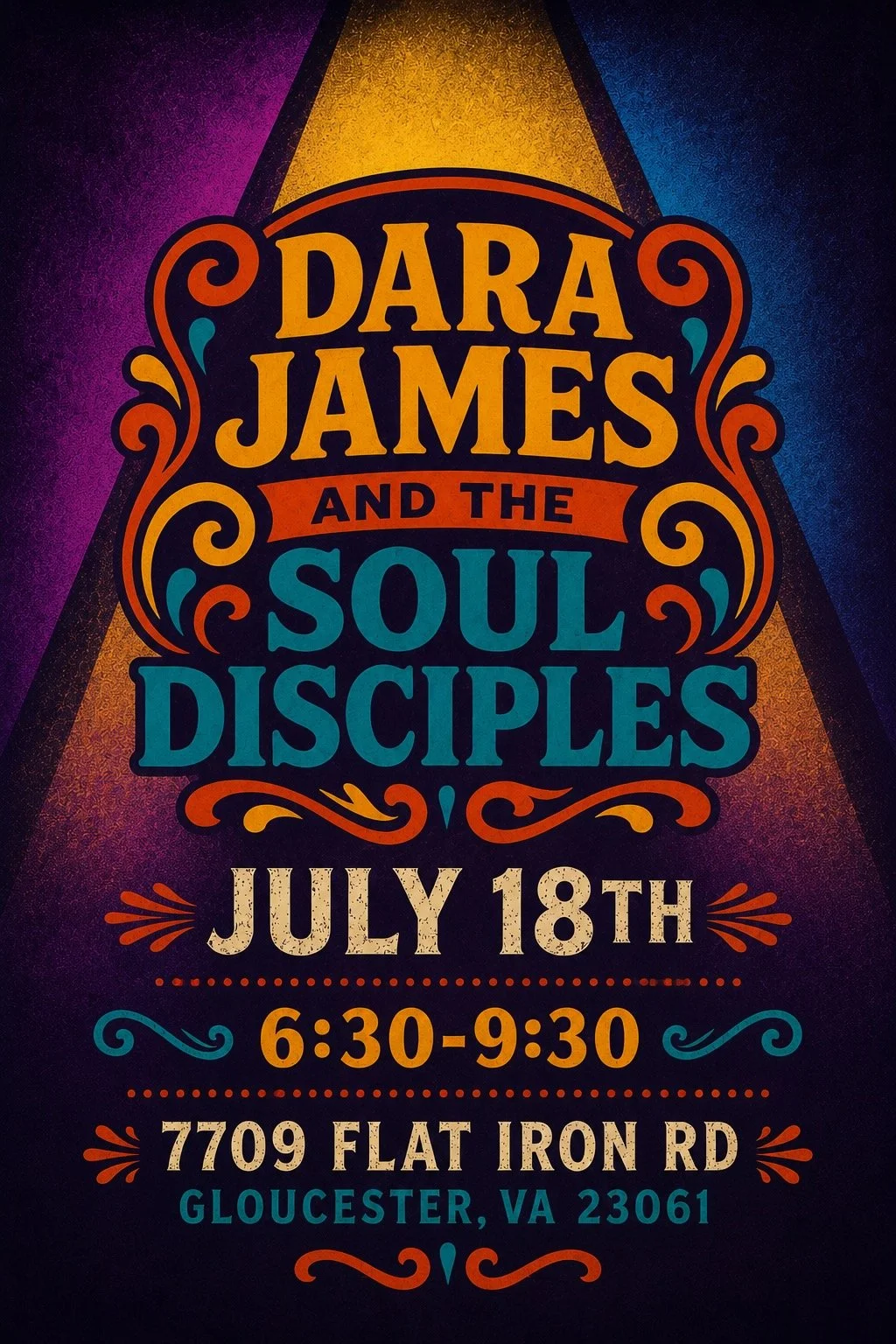 Dara James and the Soul Disciples Poster - May 22, 2026 Concert