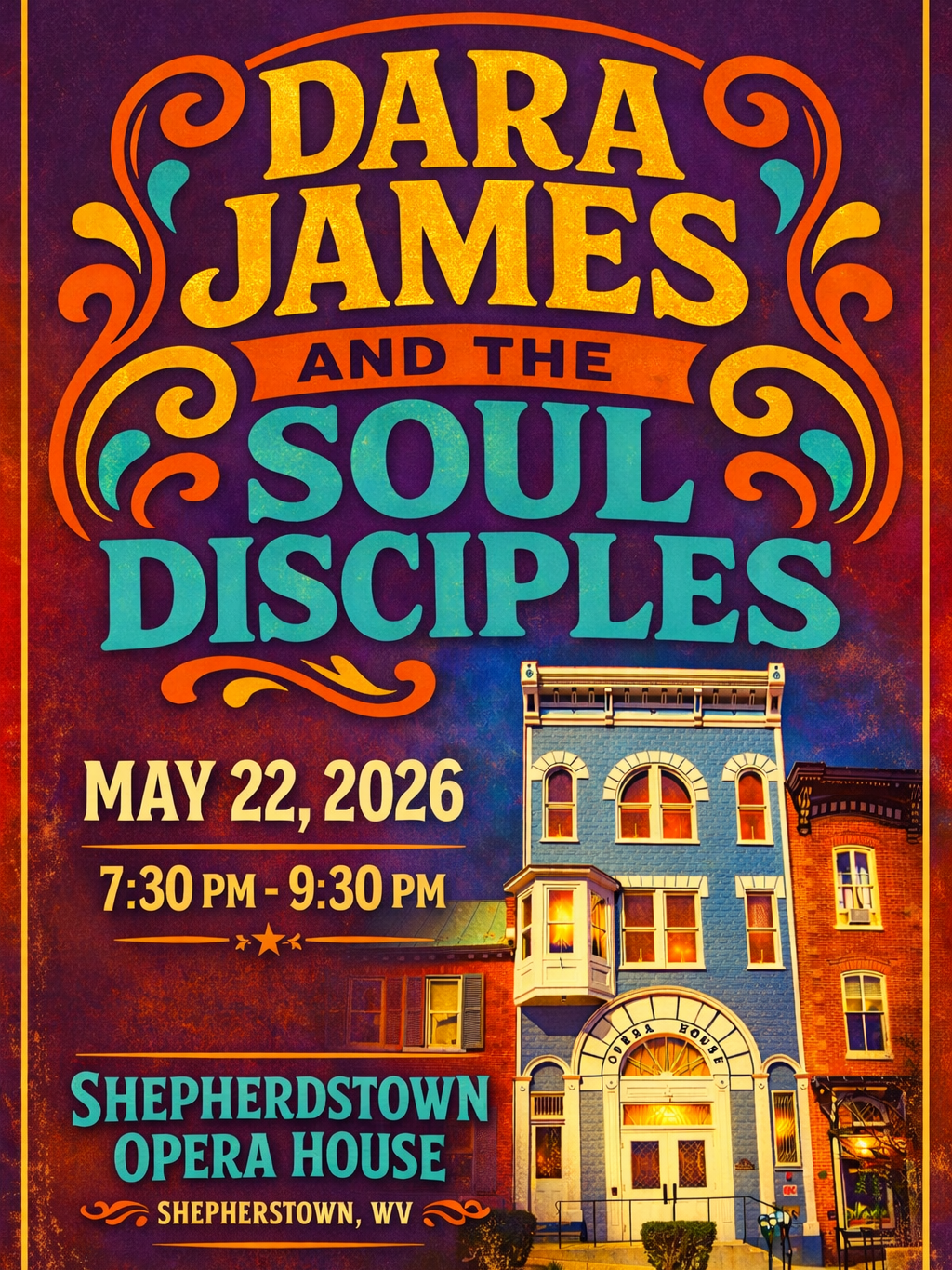Dara James and the Soul Disciples Poster - May 22, 2026 Concert