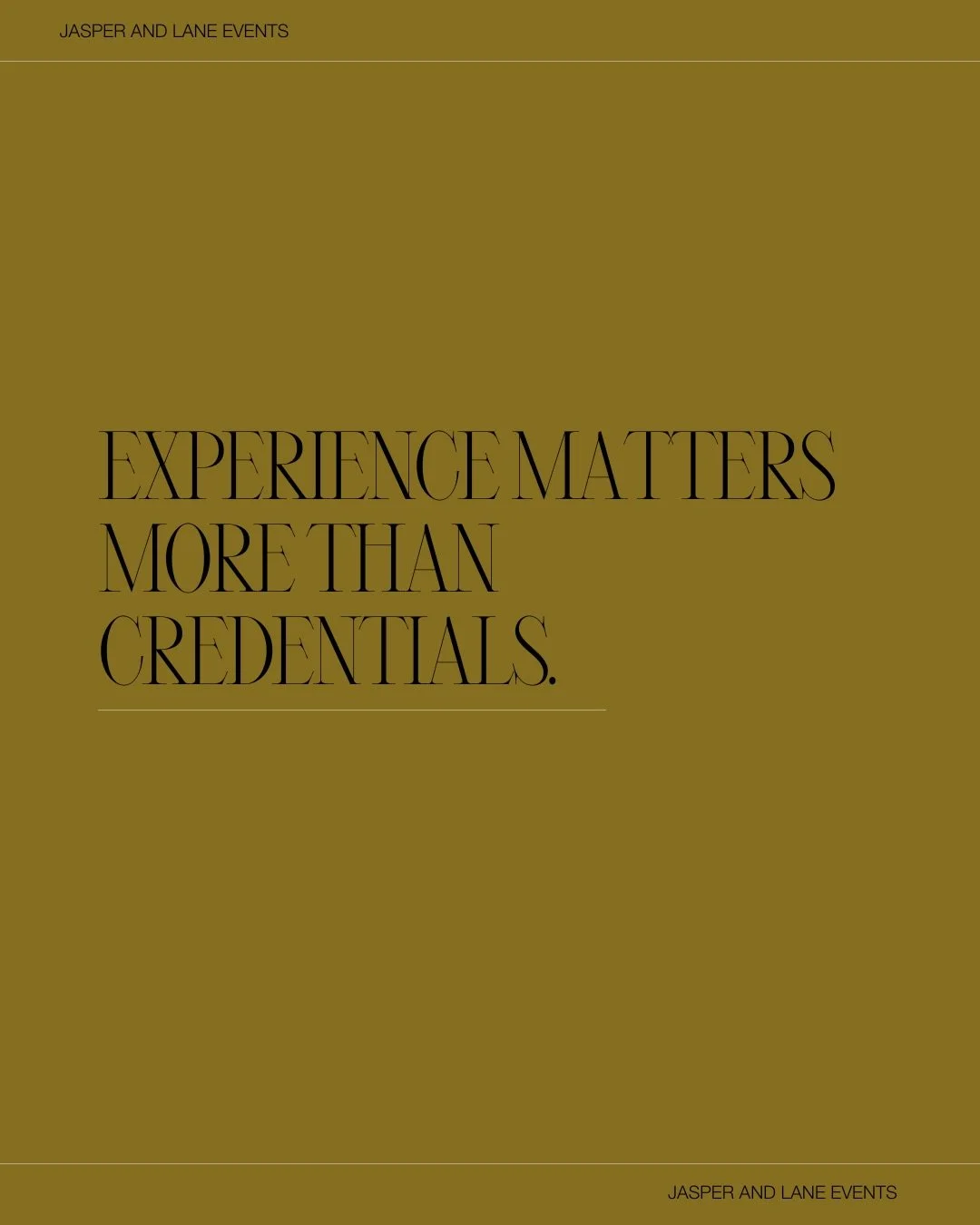 It&rsquo;s natural to look for proof when choosing a planner.
Familiar venues. Repeated locations. Long r&eacute;sum&eacute;s.

But experience isn&rsquo;t just where someone has worked &mdash;
it&rsquo;s how they think, prioritize, and make decisions